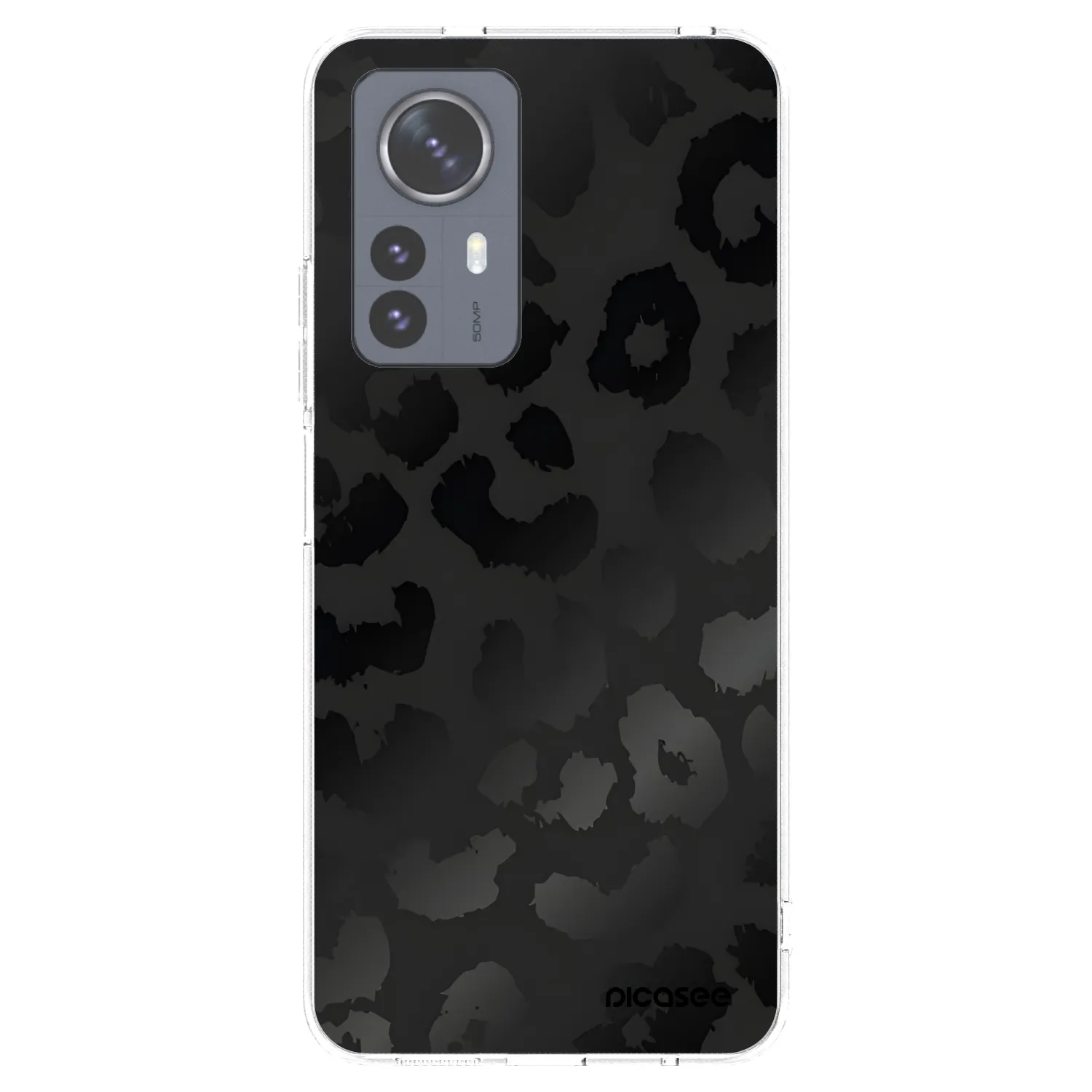 Picasee silikonový průhledný obal pro Xiaomi 12 Pro - Midnight Leopard