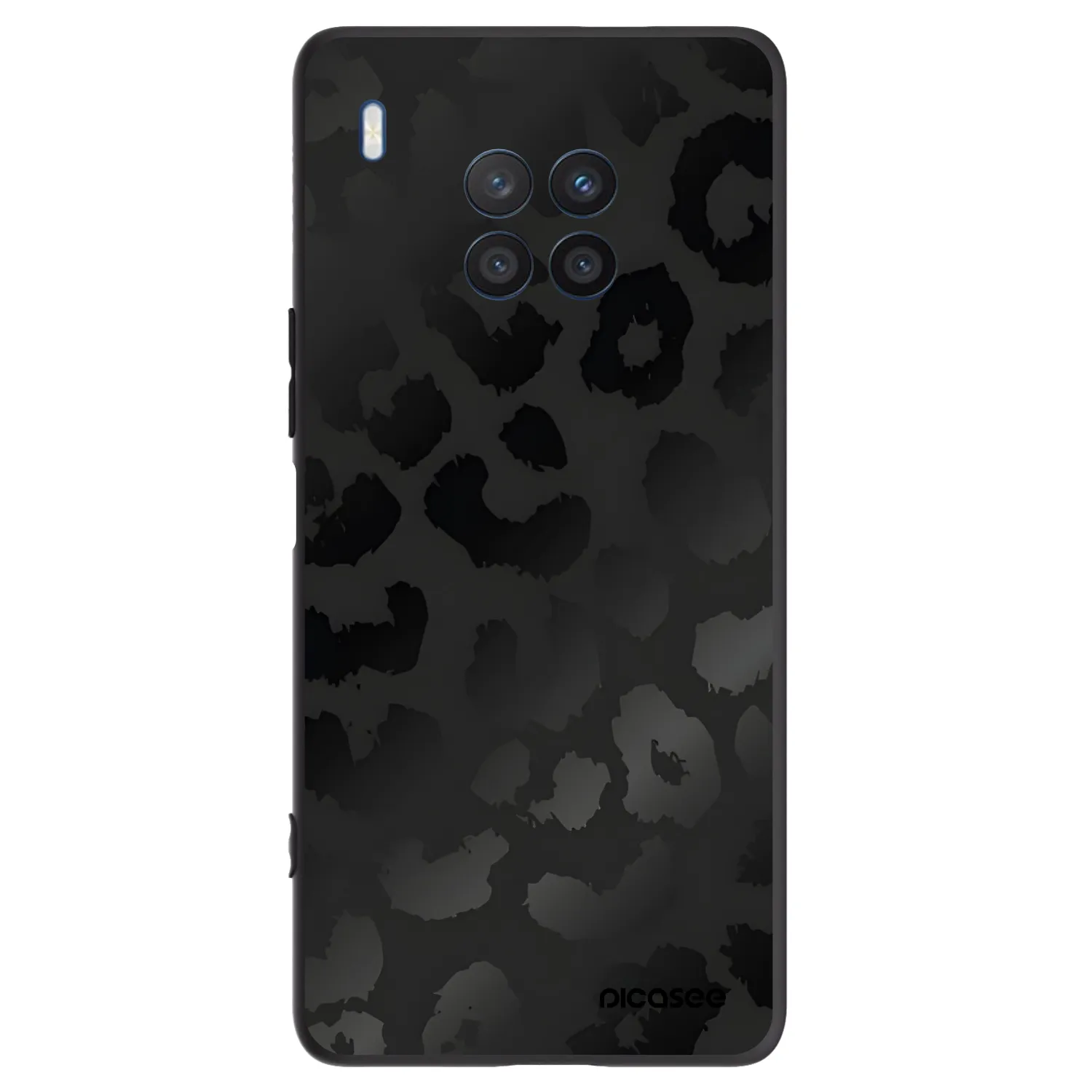 Picasee silikonový černý obal pro Honor 50 Lite - Midnight Leopard