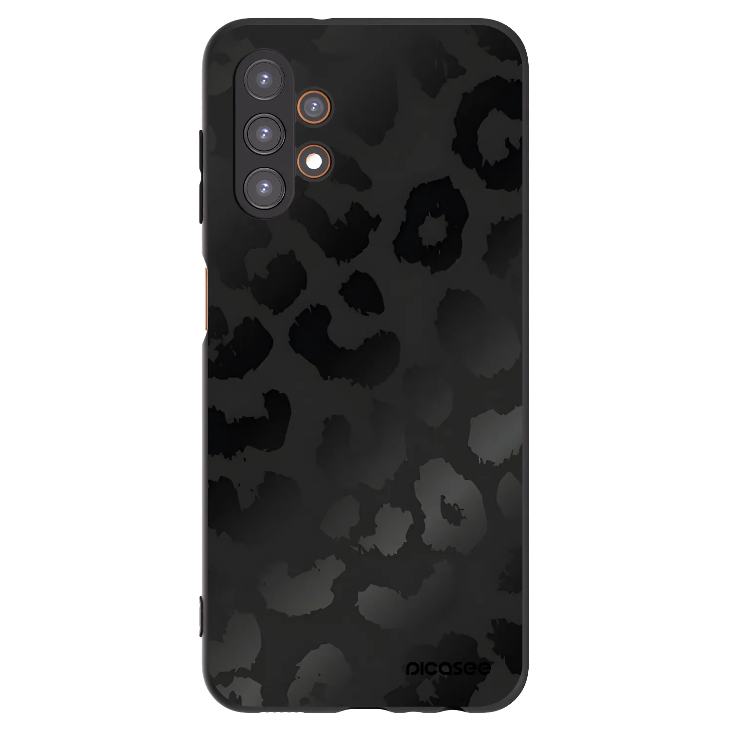 Picasee silikonový černý obal pro Samsung Galaxy A13 4G A135 - Midnight Leopard