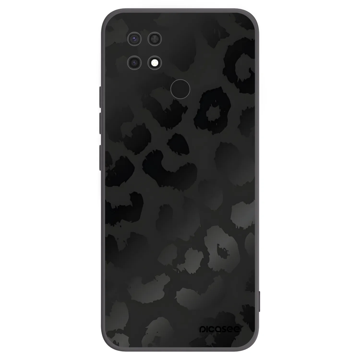 Picasee silikonový černý obal pro Xiaomi Redmi 10C - Midnight Leopard