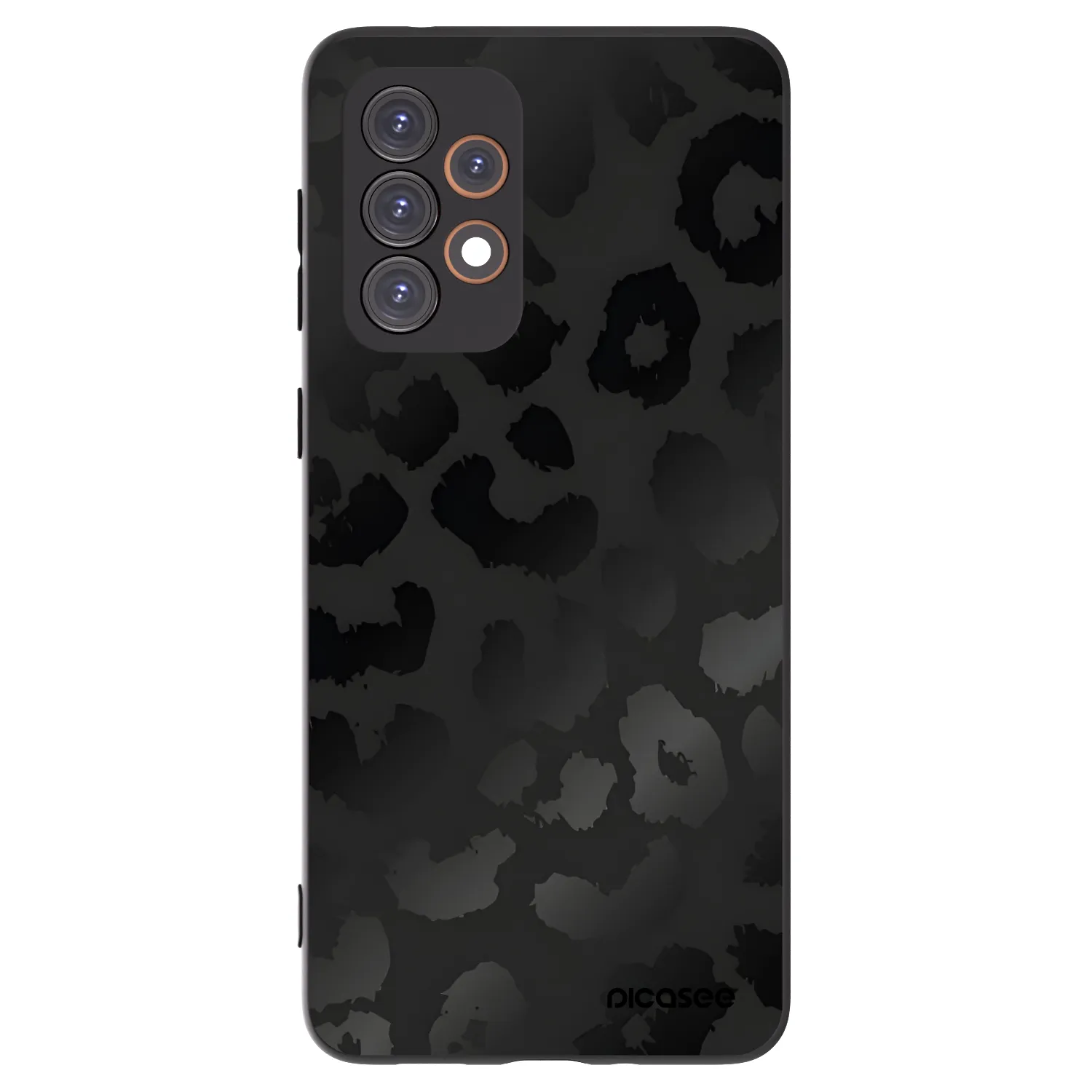 Picasee silikonový černý obal pro Samsung Galaxy A33 5G A336 - Midnight Leopard