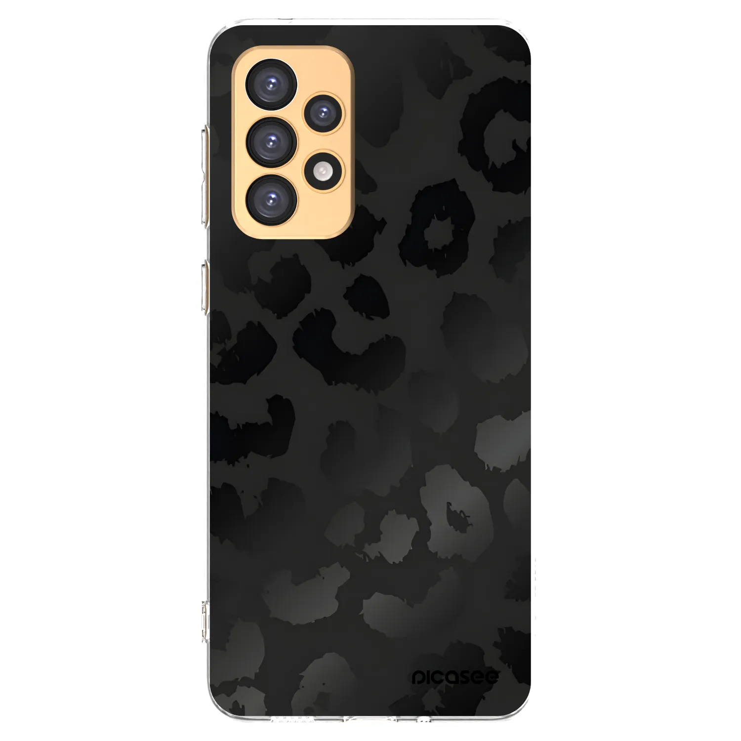 Picasee silikonový průhledný obal pro Samsung Galaxy A33 5G A336 - Midnight Leopard