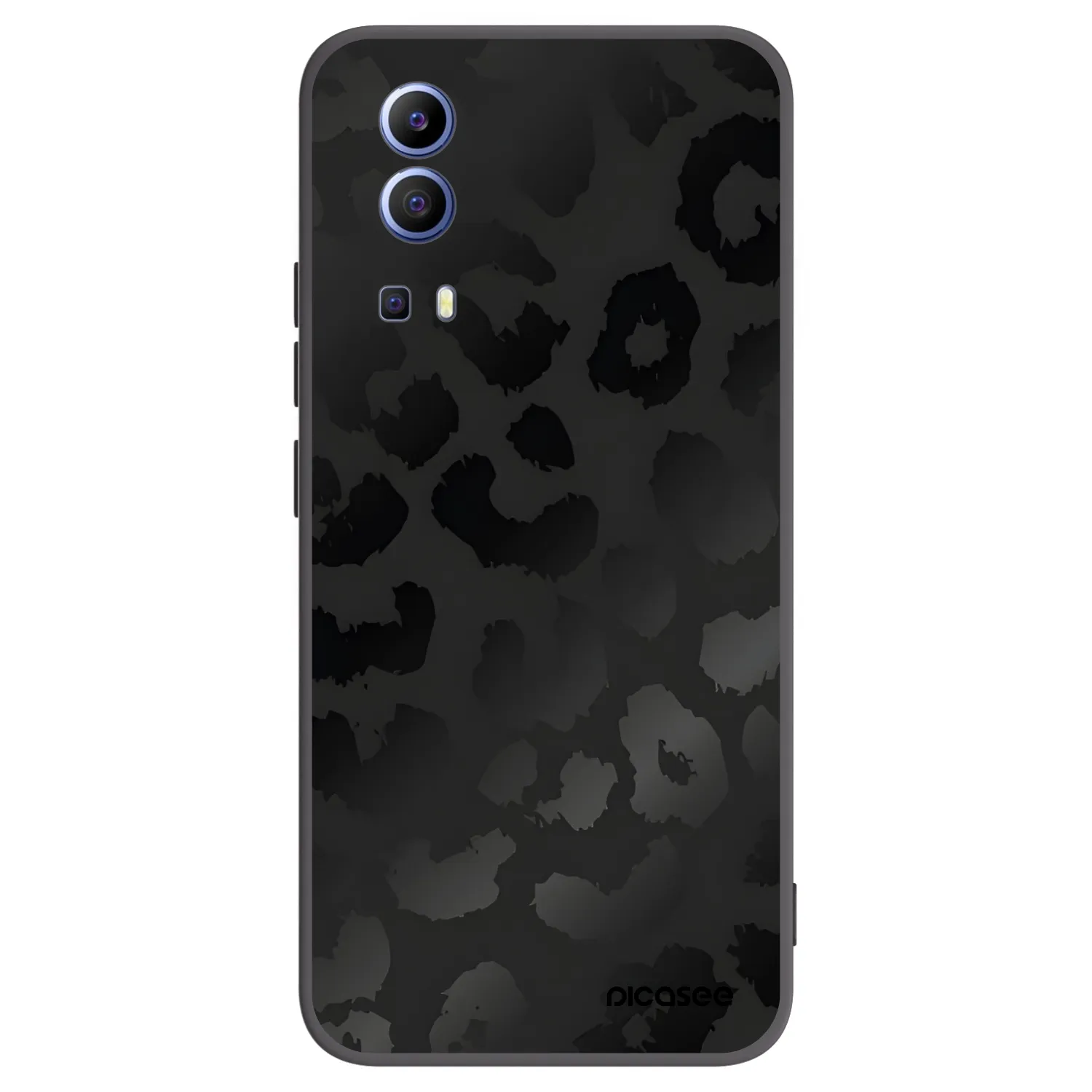 Picasee silikonový černý obal pro Vivo Y52 5G - Midnight Leopard