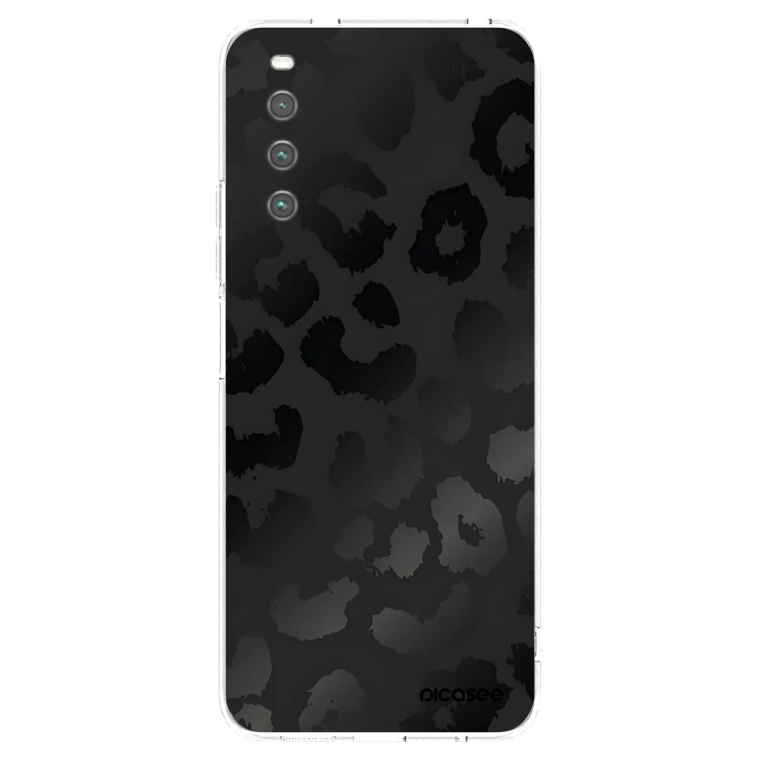 Picasee silikonový průhledný obal pro Sony Xperia 10 IV 5G - Midnight Leopard