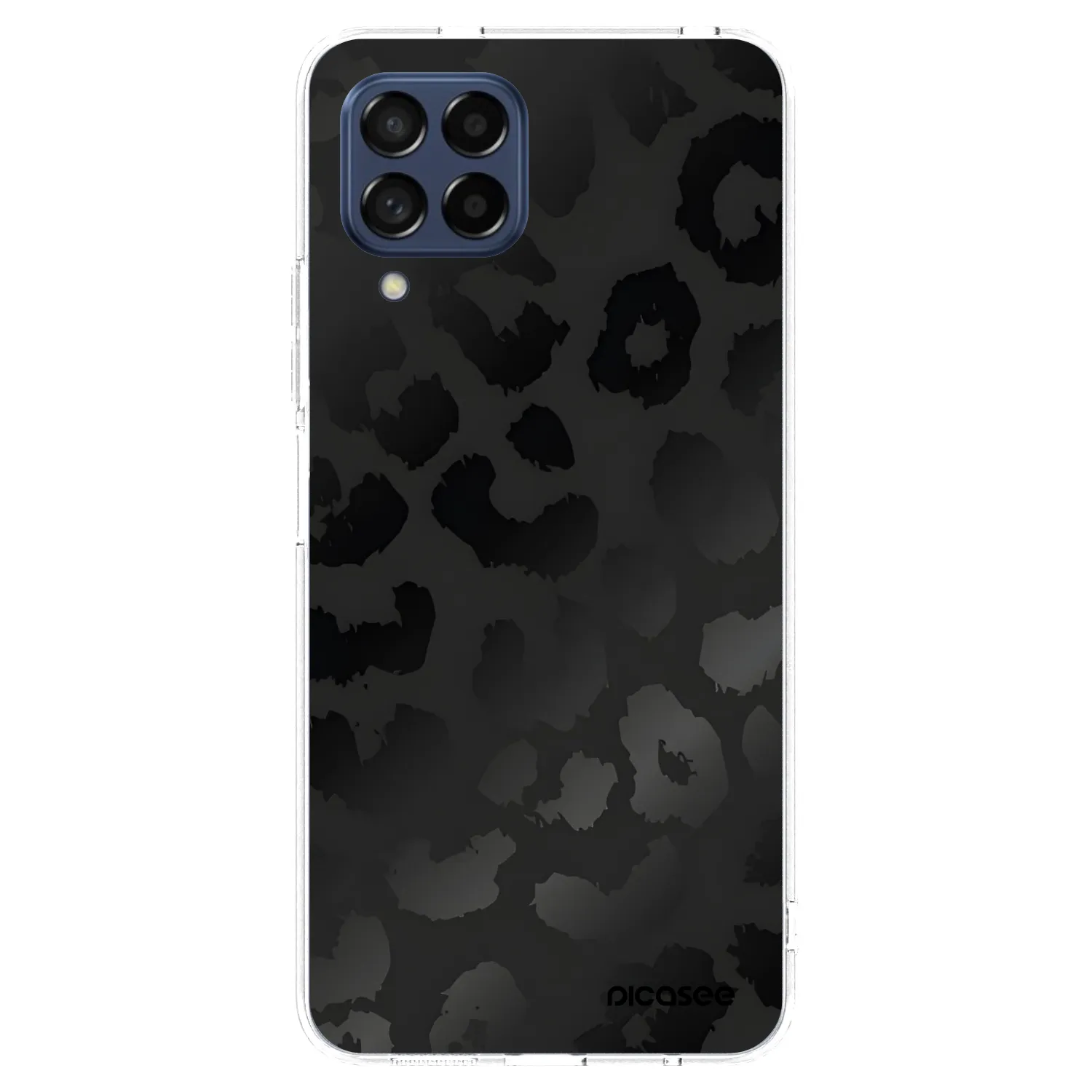 Picasee silikonový průhledný obal pro Samsung Galaxy M53 5G - Midnight Leopard