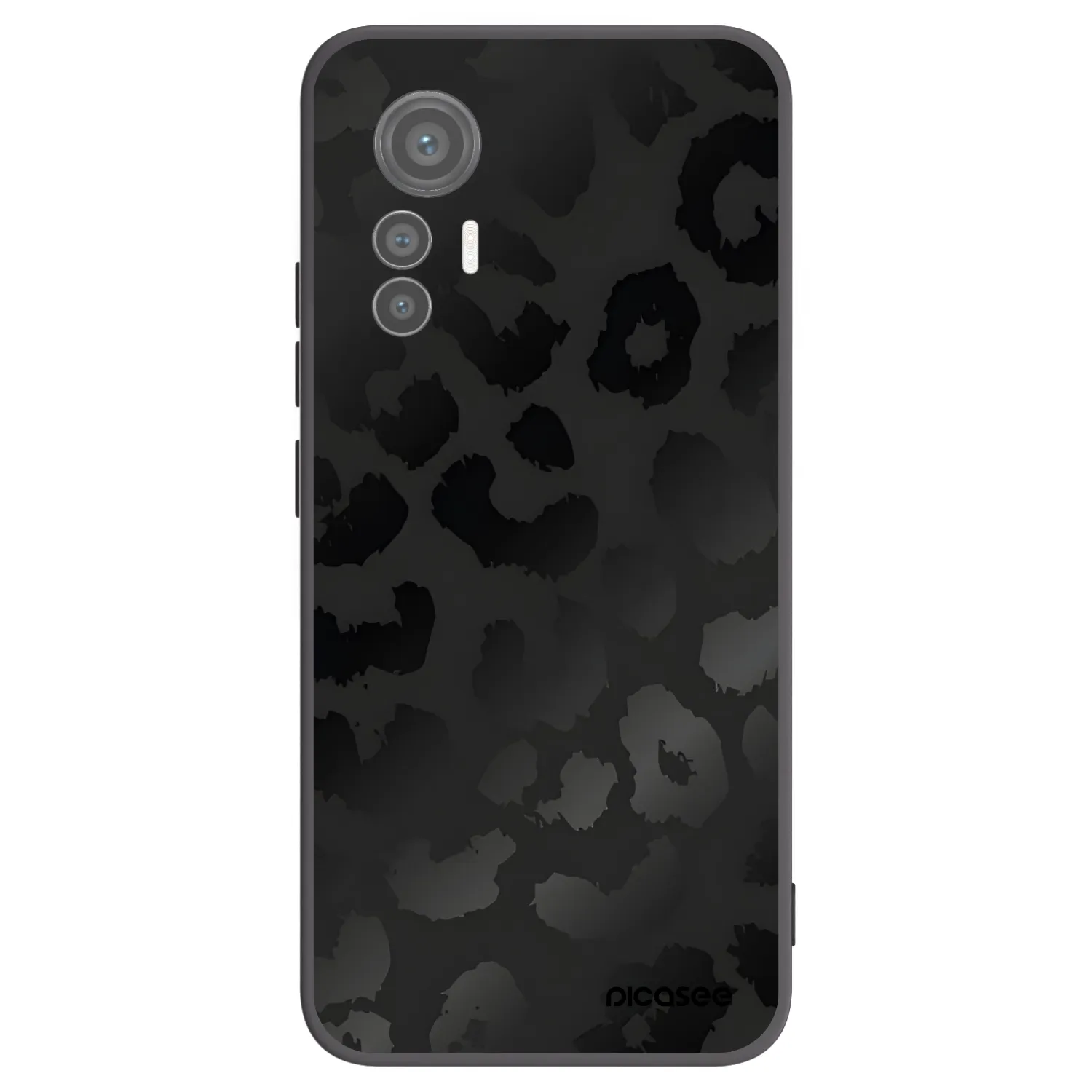 Picasee silikonový černý obal pro Xiaomi 12 Lite - Midnight Leopard