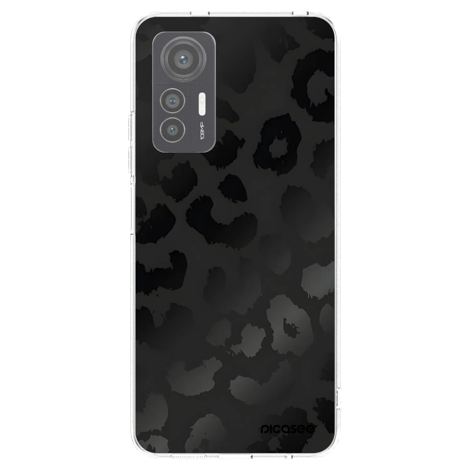 Picasee silikonový průhledný obal pro Xiaomi 12 Lite - Midnight Leopard