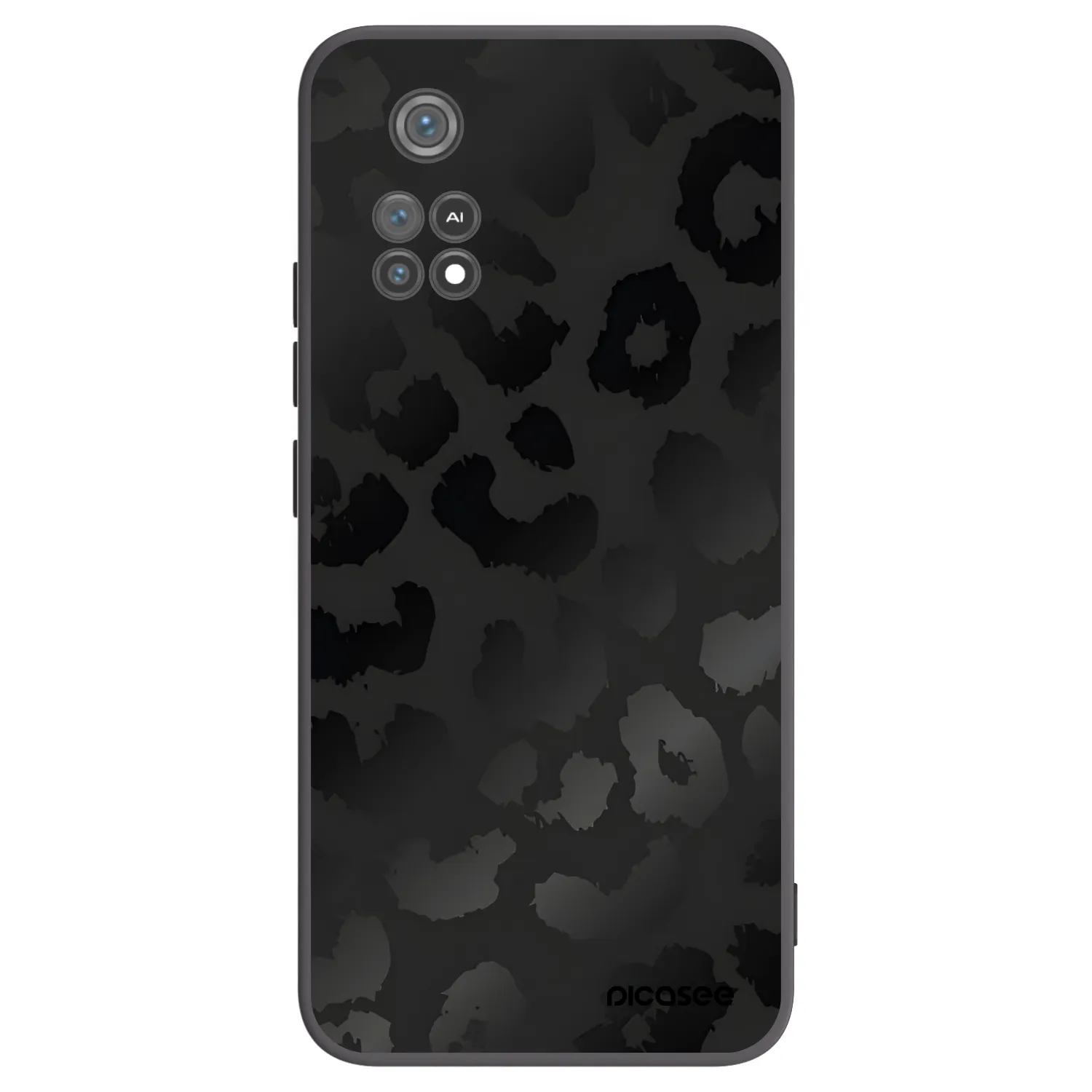 Picasee silikonový černý obal pro Xiaomi Poco M4 Pro - Midnight Leopard