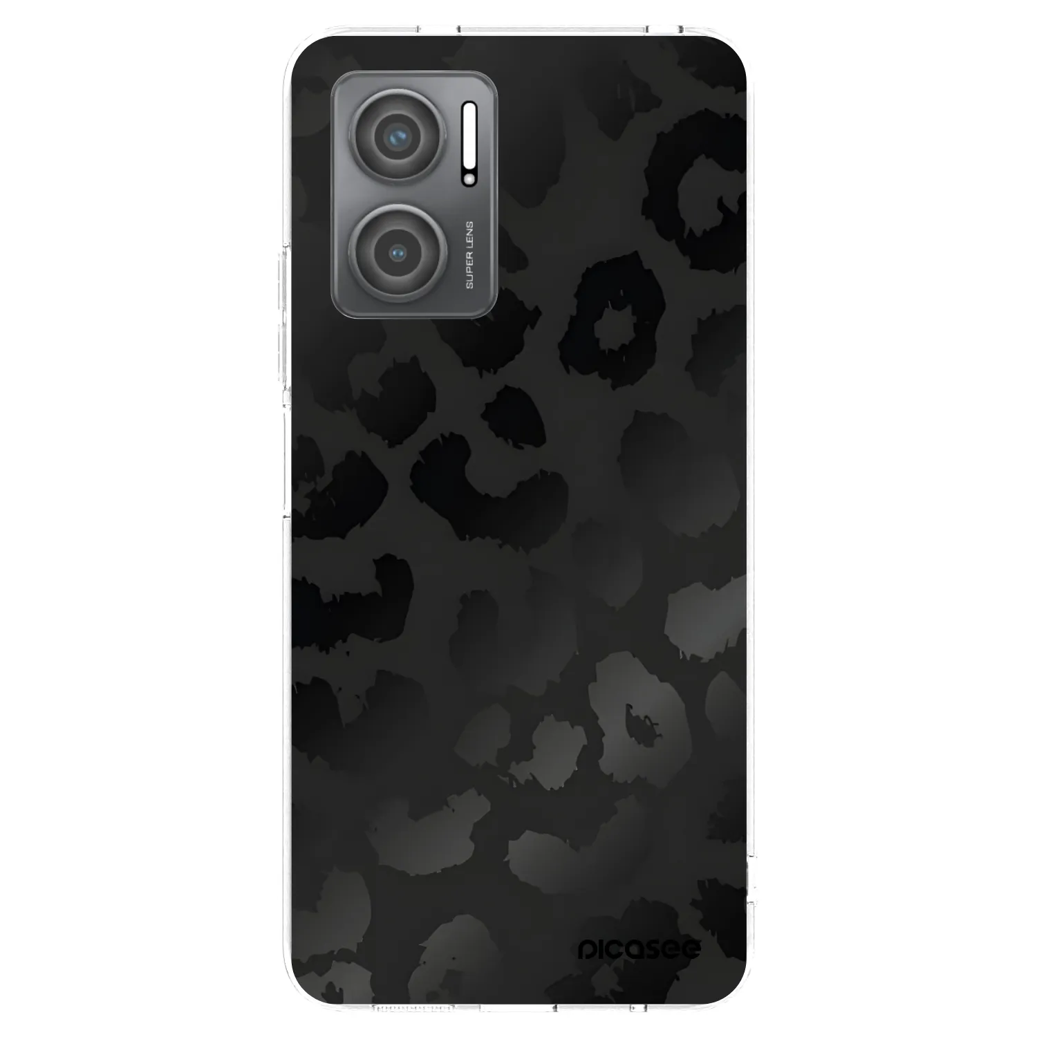 Picasee silikonový průhledný obal pro Xiaomi Redmi 10 5G - Midnight Leopard