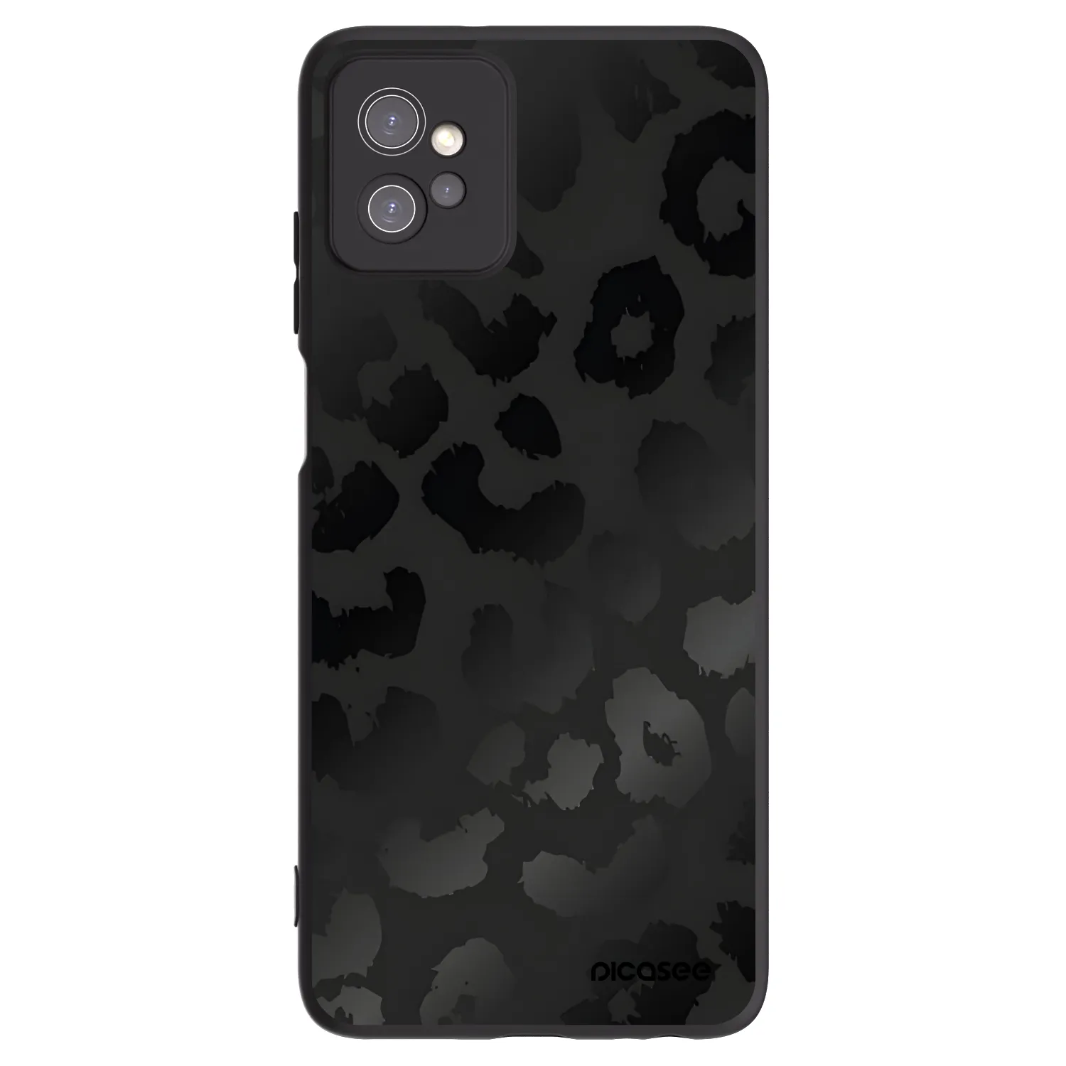 Picasee silikonový černý obal pro Motorola Moto G32 - Midnight Leopard