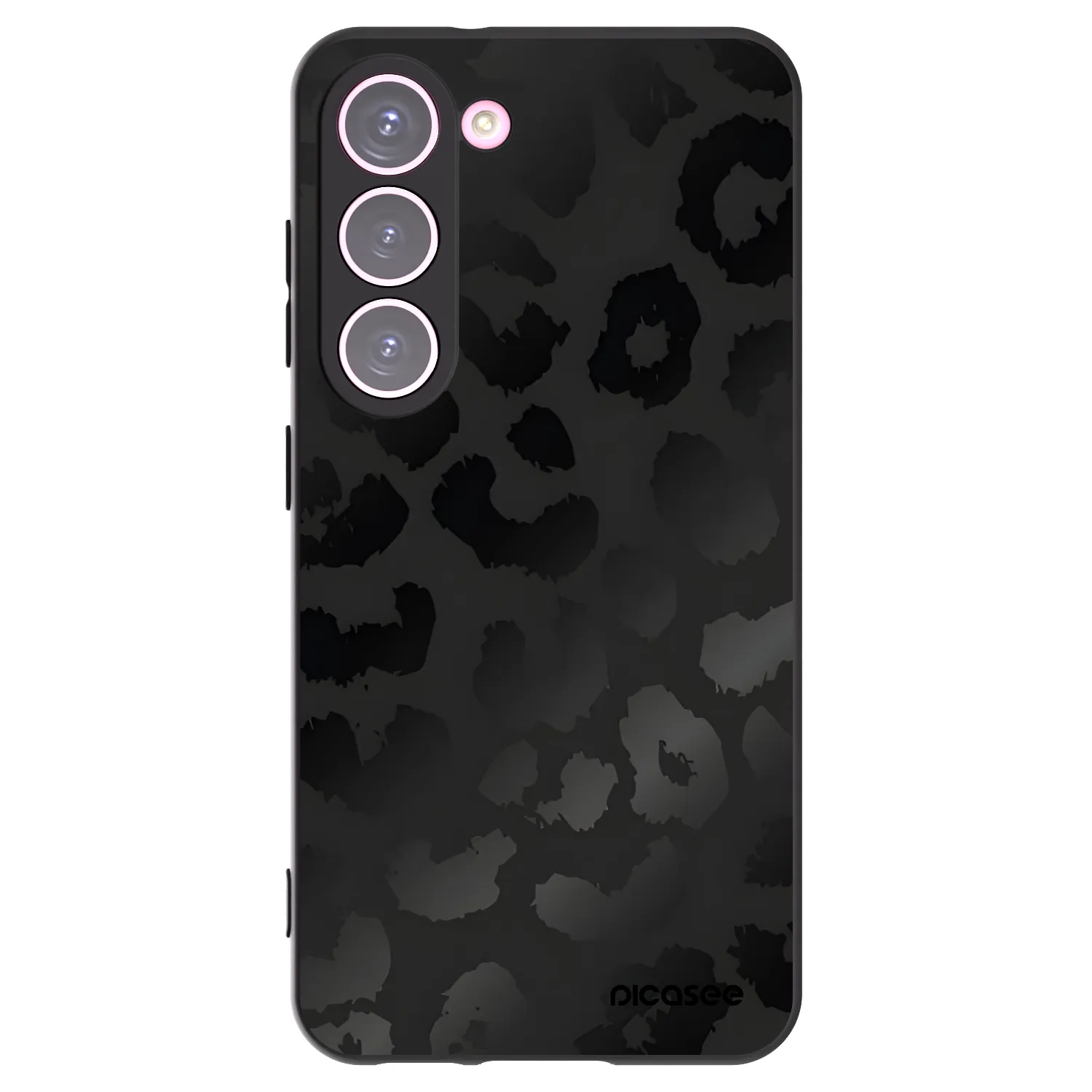Picasee silikonový černý obal pro Samsung Galaxy S23 5G - Midnight Leopard