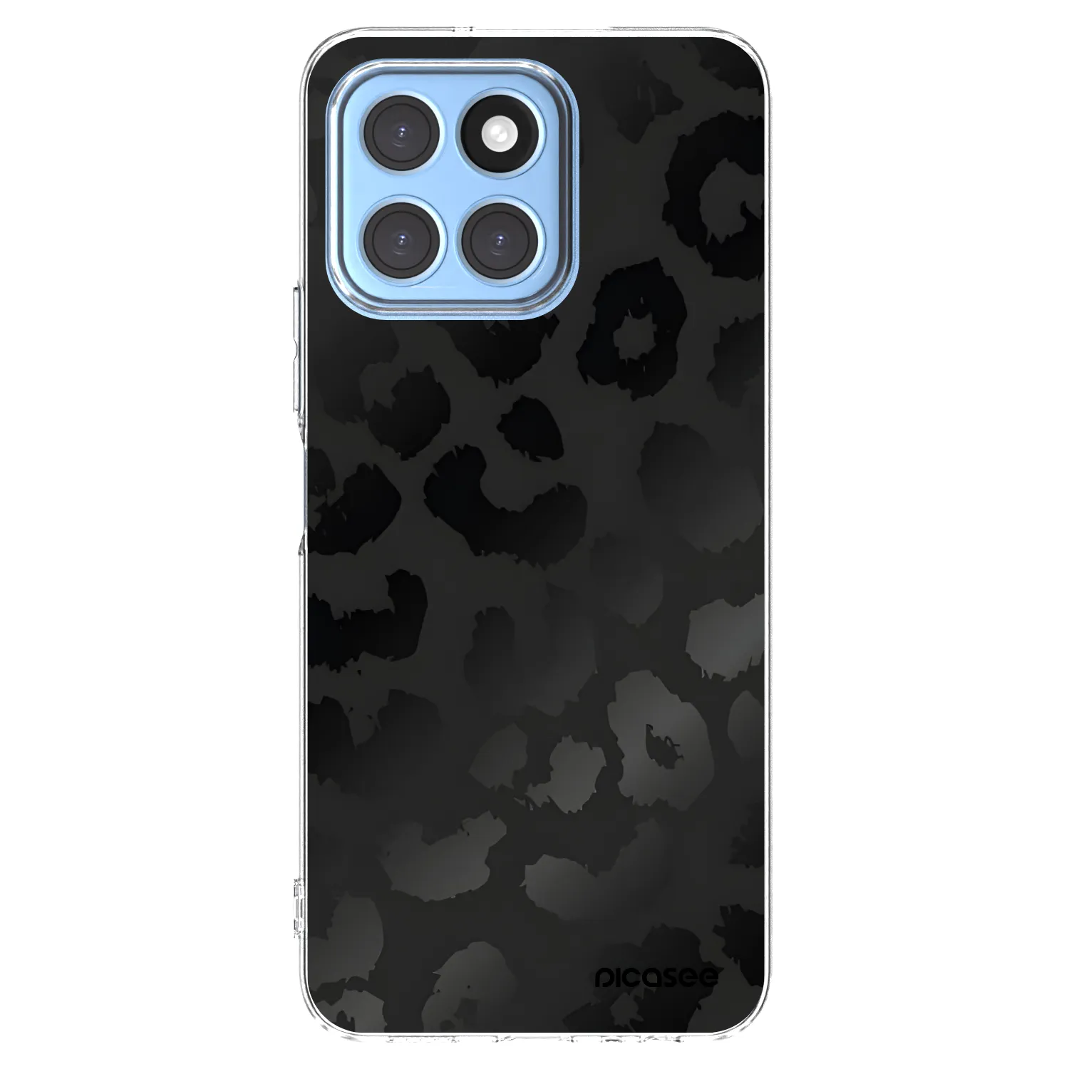 Picasee silikonový průhledný obal pro Honor X6 - Midnight Leopard
