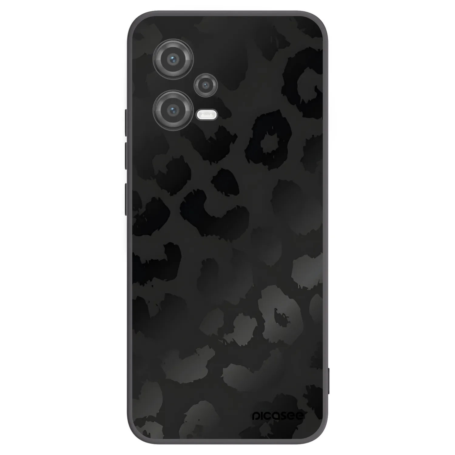 Picasee silikonový černý obal pro Xiaomi Poco X5 - Midnight Leopard