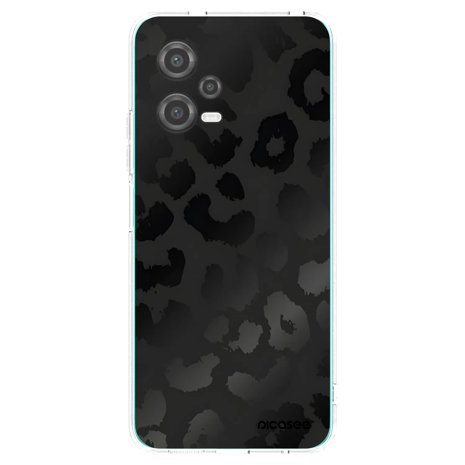 Picasee silikonový průhledný obal pro Xiaomi Poco X5 - Midnight Leopard