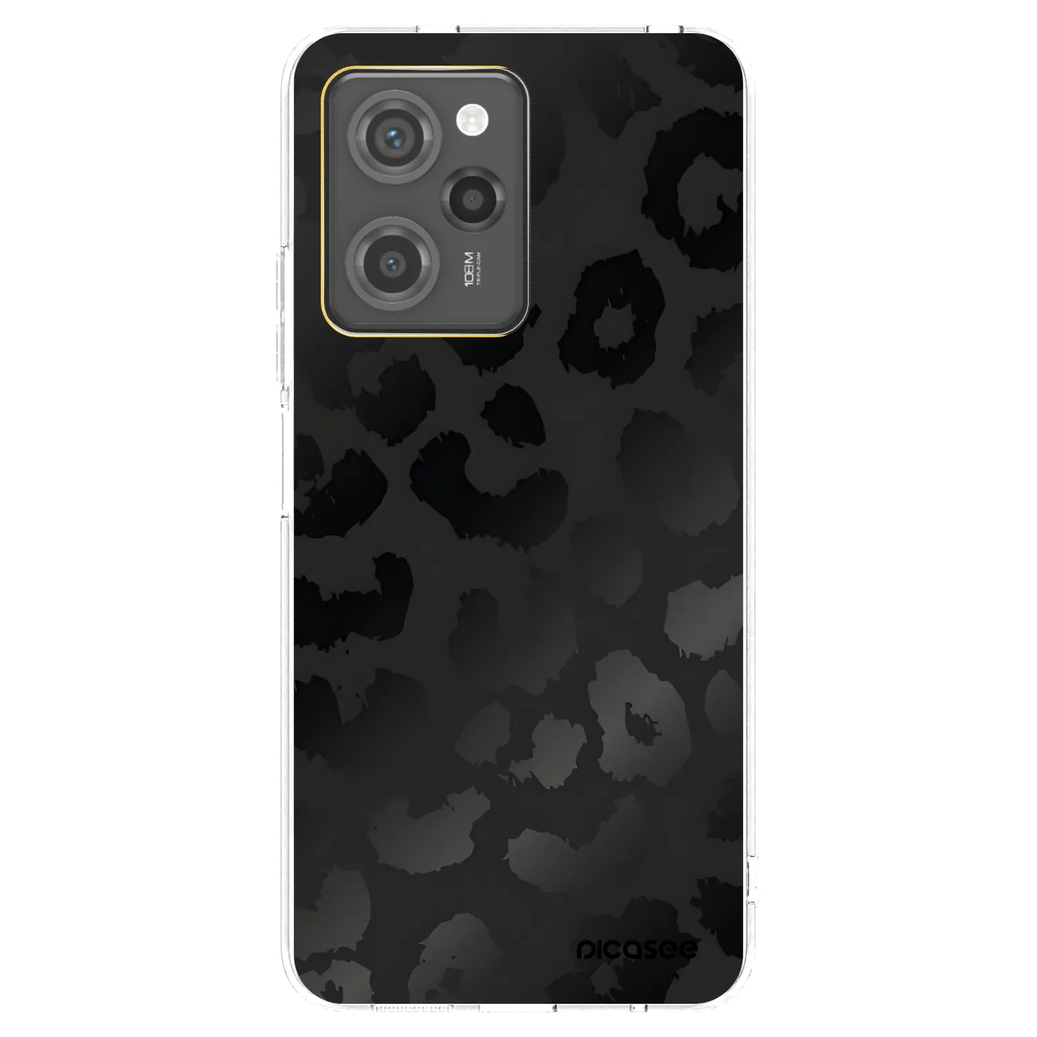 Picasee silikonový černý obal pro Xiaomi Poco X5 Pro - Midnight Leopard