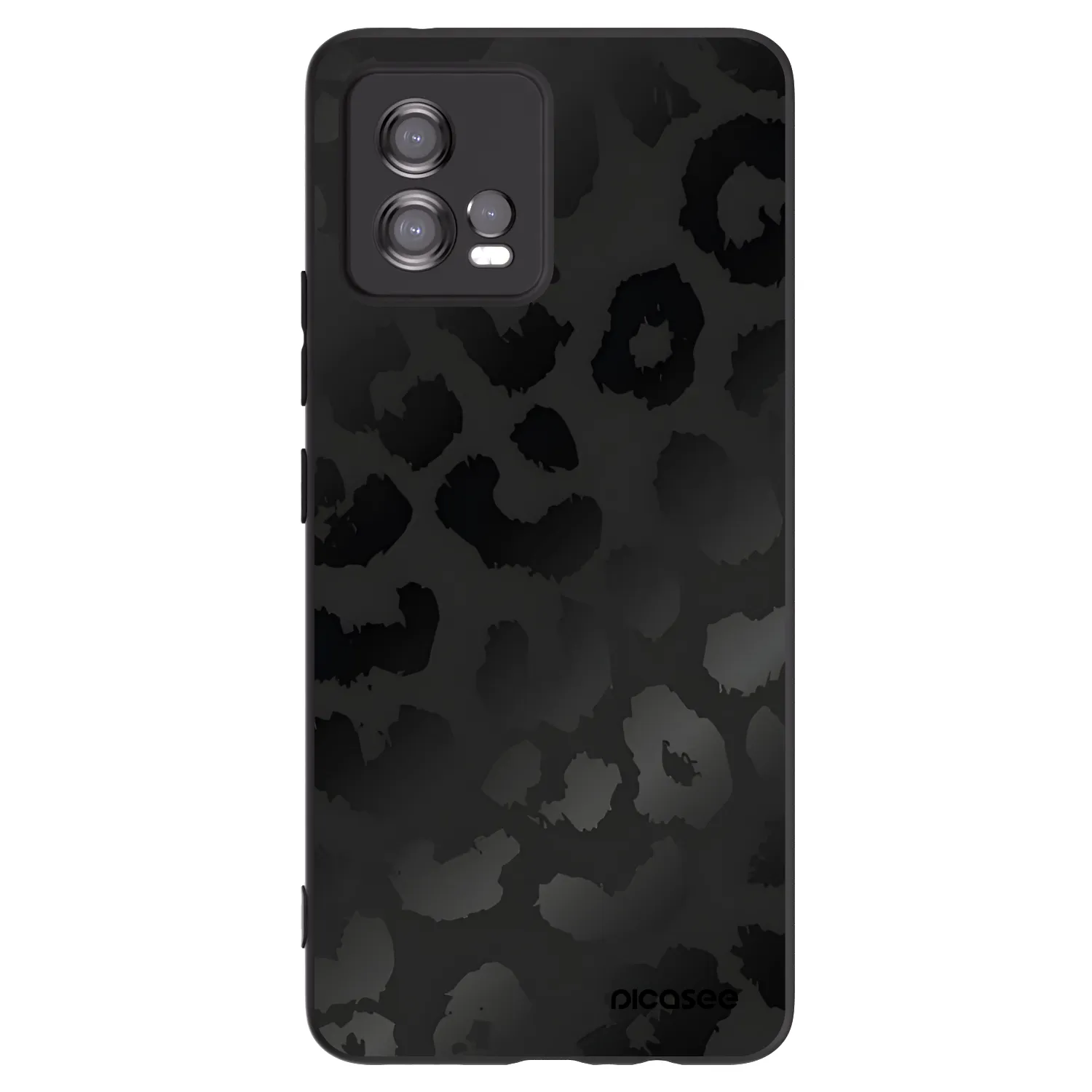 Picasee silikonový černý obal pro Motorola Moto G72 - Midnight Leopard