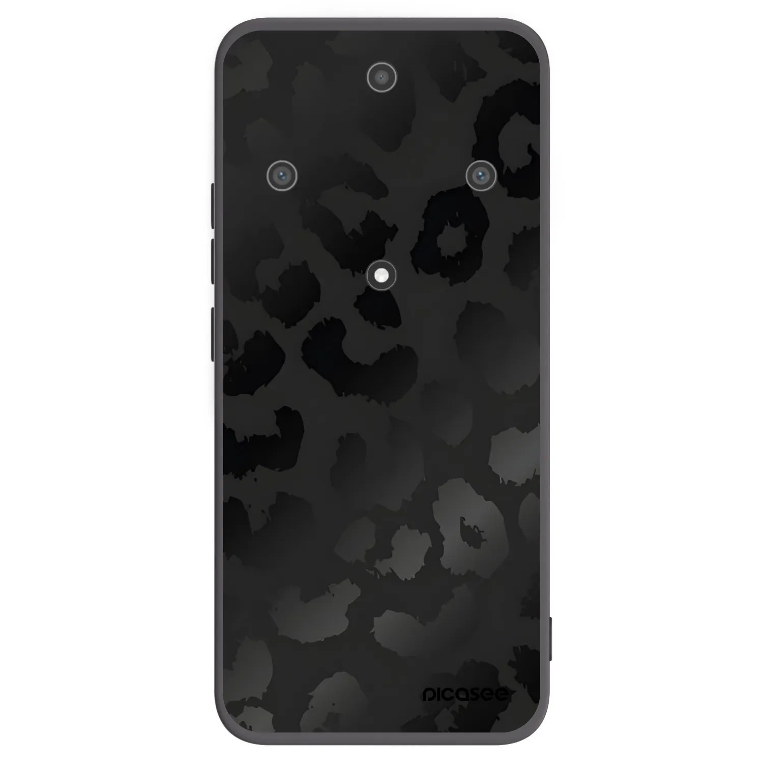 Picasee silikonový černý obal pro Honor Magic5 Lite 5G - Midnight Leopard