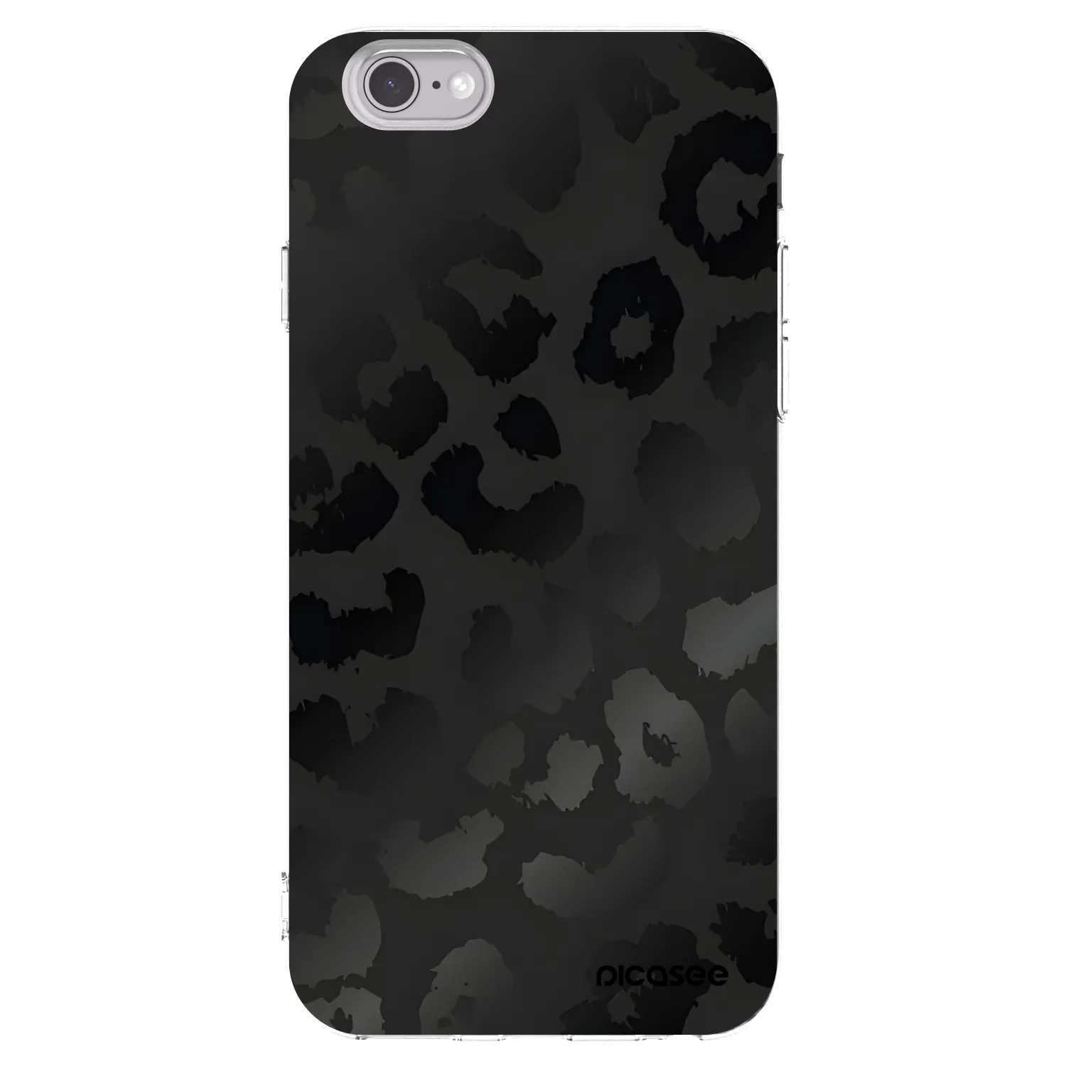Picasee silikonový průhledný obal pro Apple iPhone 6/6S - Midnight Leopard