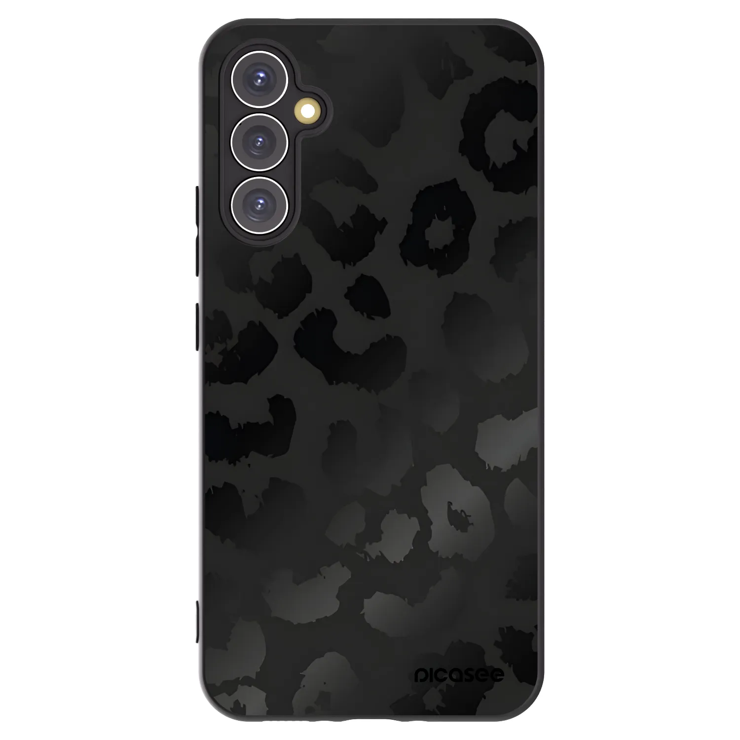 Picasee silikonový černý obal pro Samsung Galaxy A34 5G A346B - Midnight Leopard