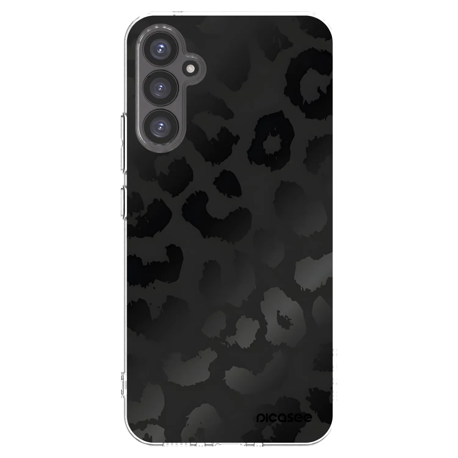 Picasee silikonový průhledný obal pro Samsung Galaxy A34 5G A346B - Midnight Leopard