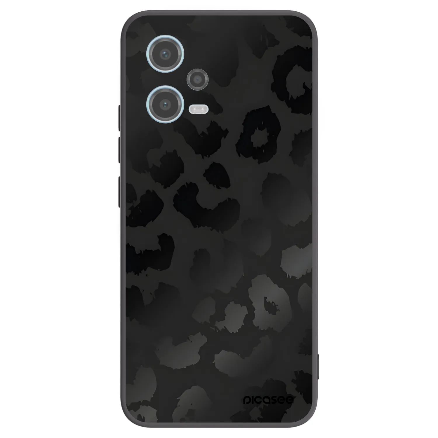 Picasee silikonový černý obal pro Xiaomi Redmi Note 12 5G - Midnight Leopard