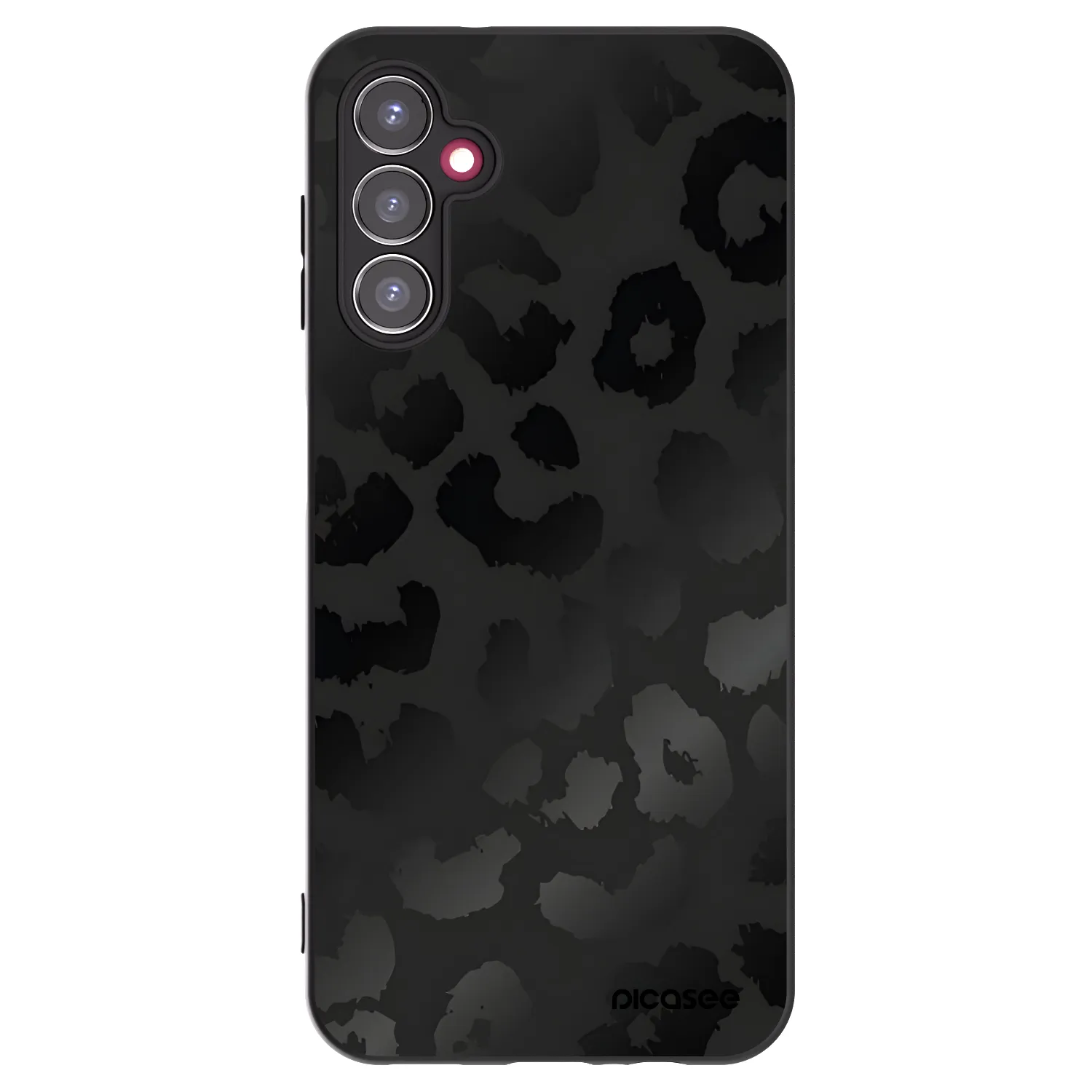 Picasee silikonový černý obal pro Samsung Galaxy A14 4G A145R - Midnight Leopard