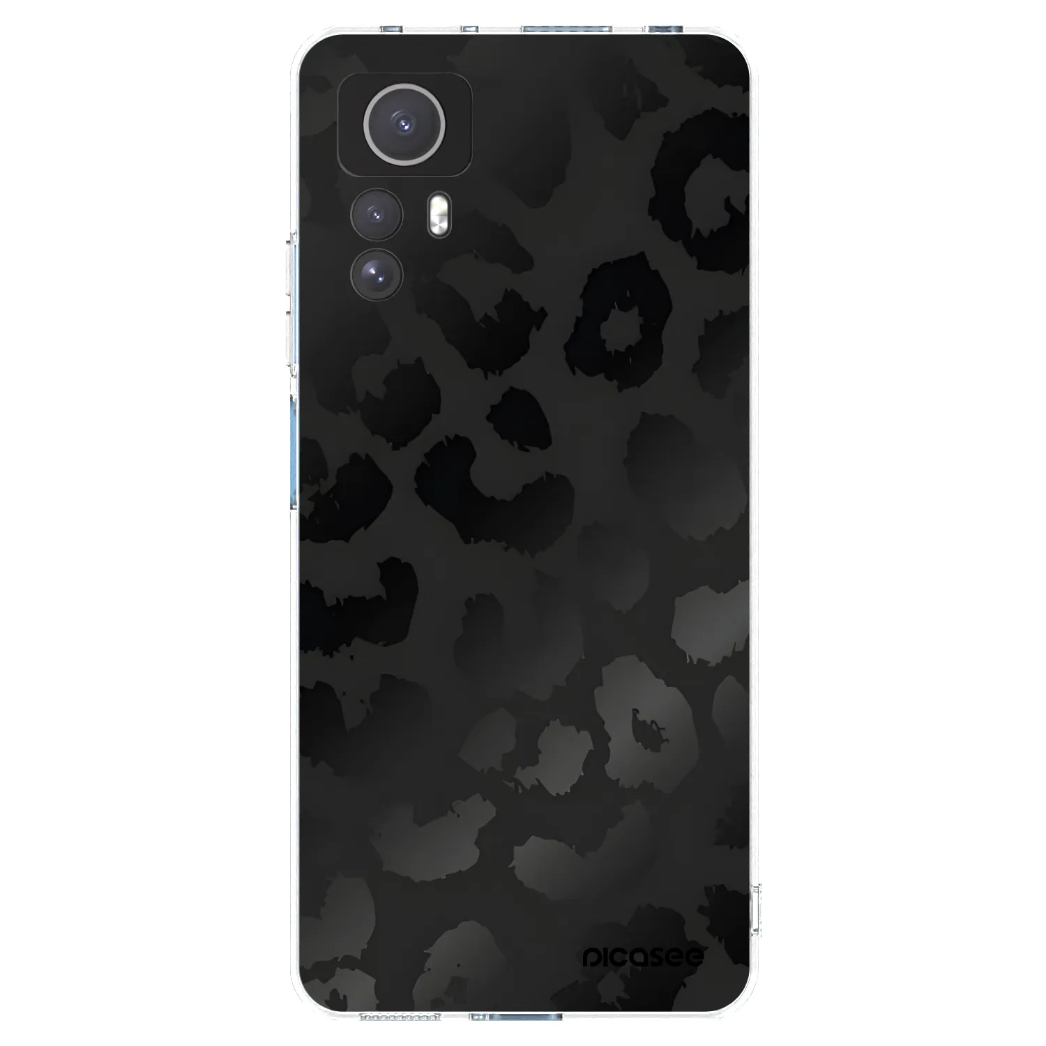 Picasee silikonový průhledný obal pro Xiaomi Redmi Note 12S - Midnight Leopard