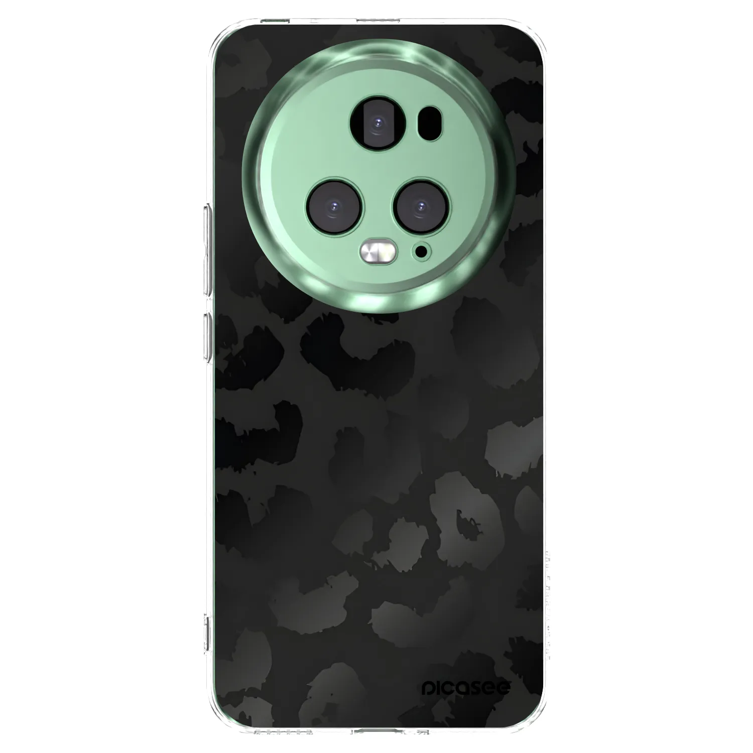 Picasee silikonový průhledný obal pro Honor Magic5 Pro - Midnight Leopard