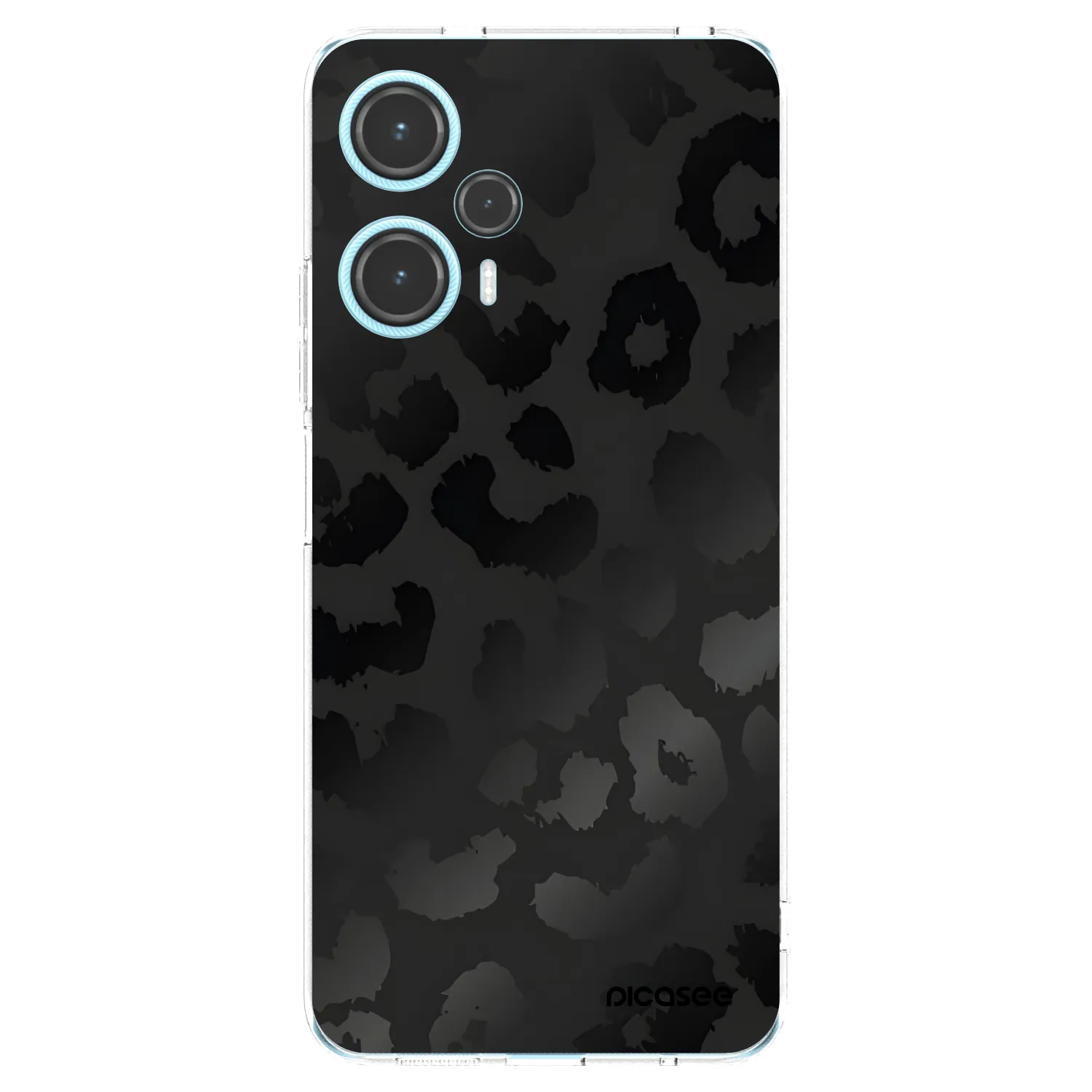 Picasee silikonový průhledný obal pro Xiaomi Poco F5 - Midnight Leopard