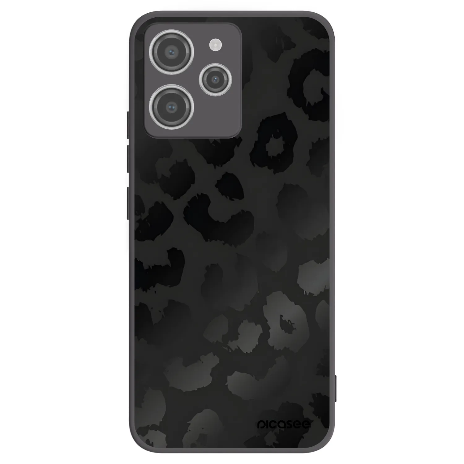 Picasee silikonový černý obal pro Xiaomi Redmi 12 4G - Midnight Leopard