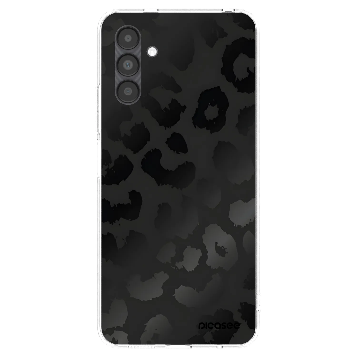 Picasee silikonový průhledný obal pro Samsung Galaxy A04s A047F - Midnight Leopard