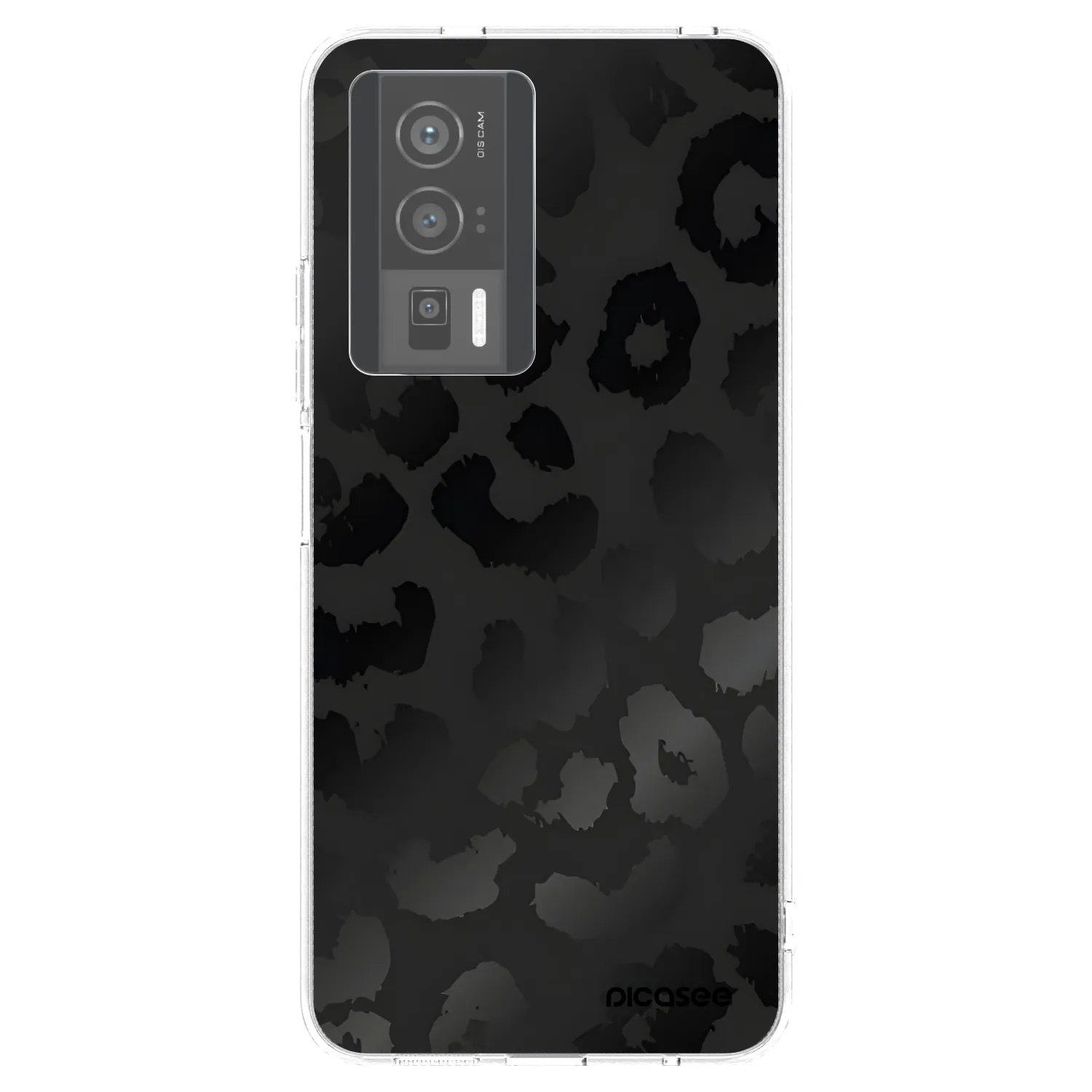 Picasee silikonový průhledný obal pro Xiaomi Poco F5 Pro 5G - Midnight Leopard