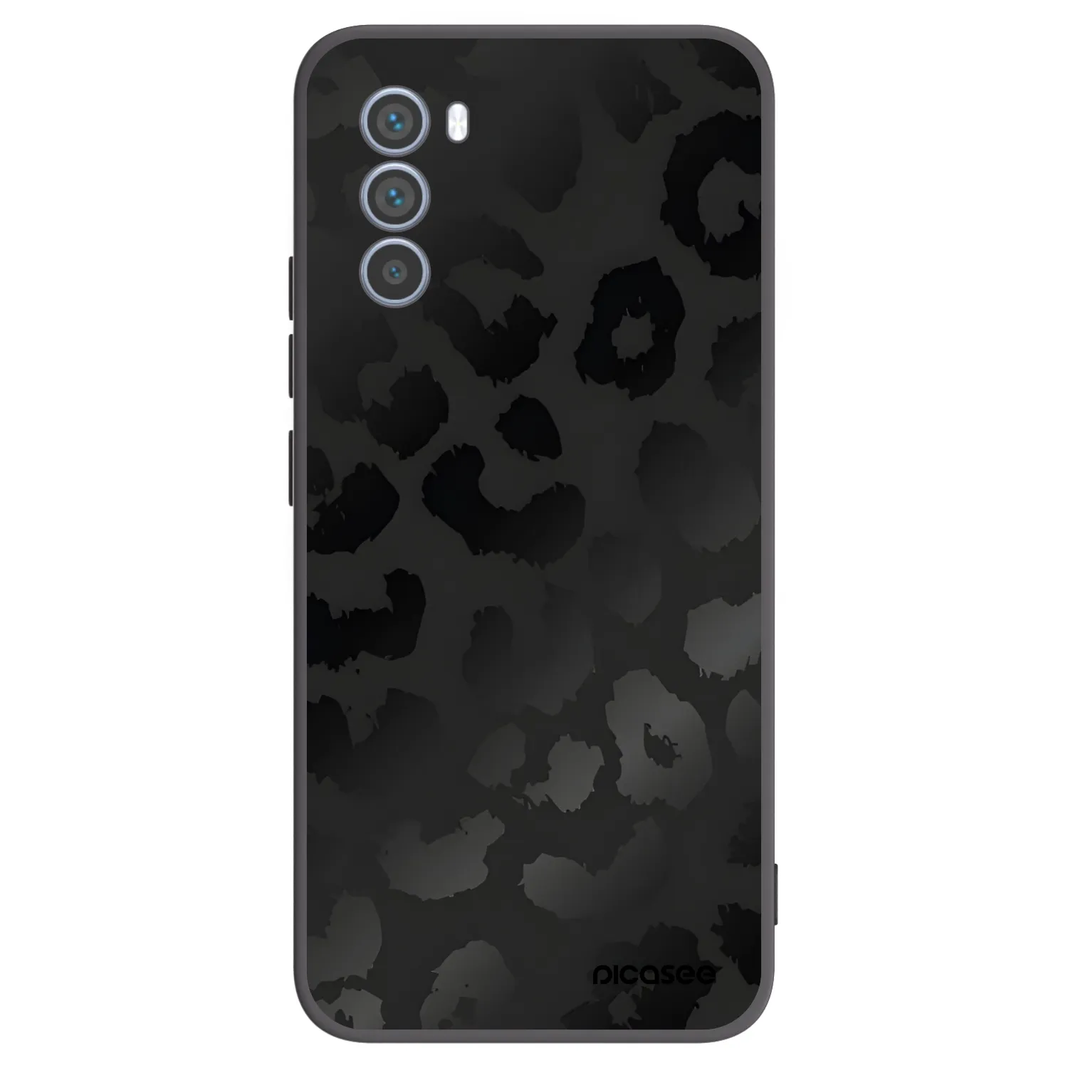 Picasee silikonový černý obal pro Motorola Moto G62 - Midnight Leopard
