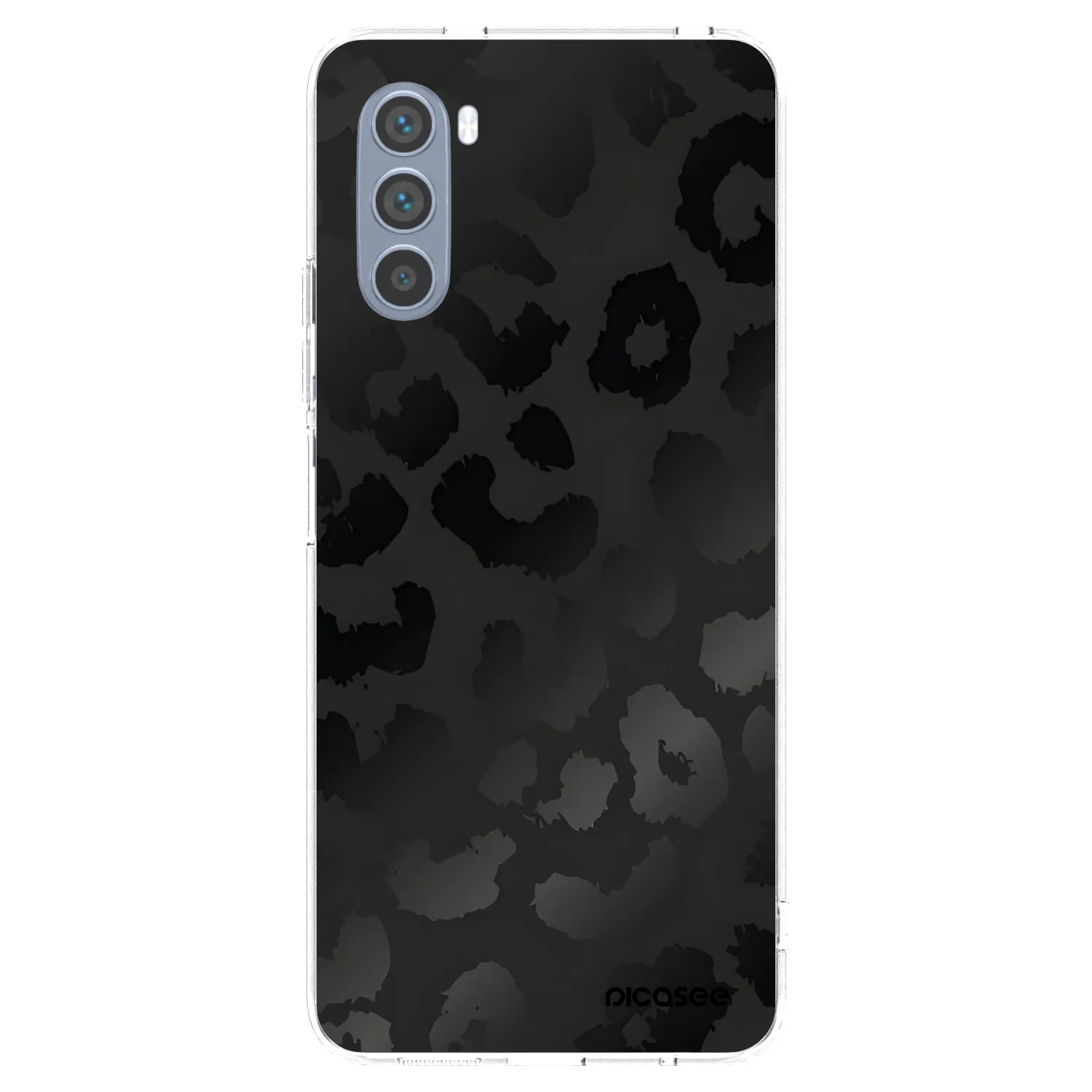 Picasee silikonový průhledný obal pro Motorola Moto G62 - Midnight Leopard