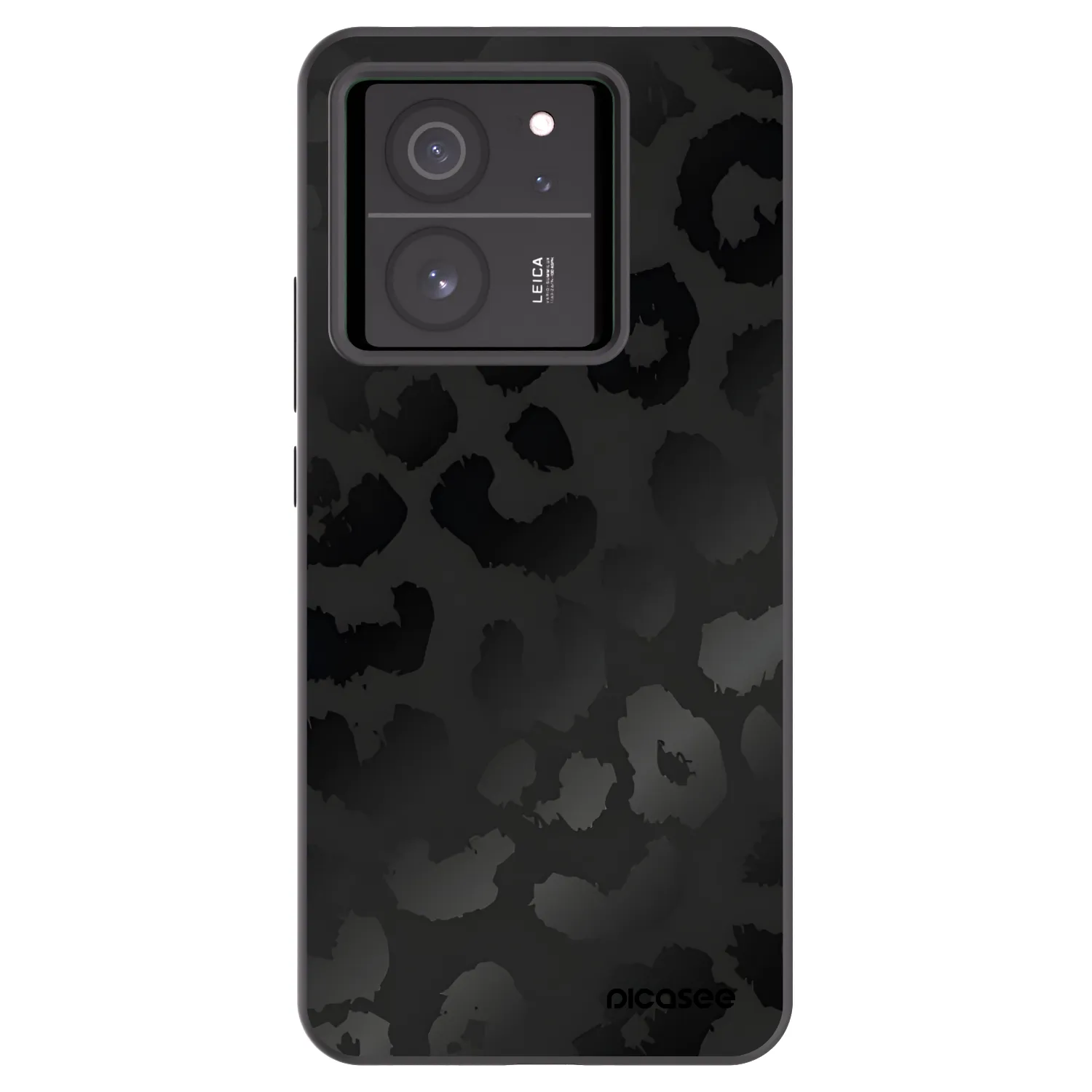 Picasee silikonový černý obal pro Xiaomi 13T - Midnight Leopard