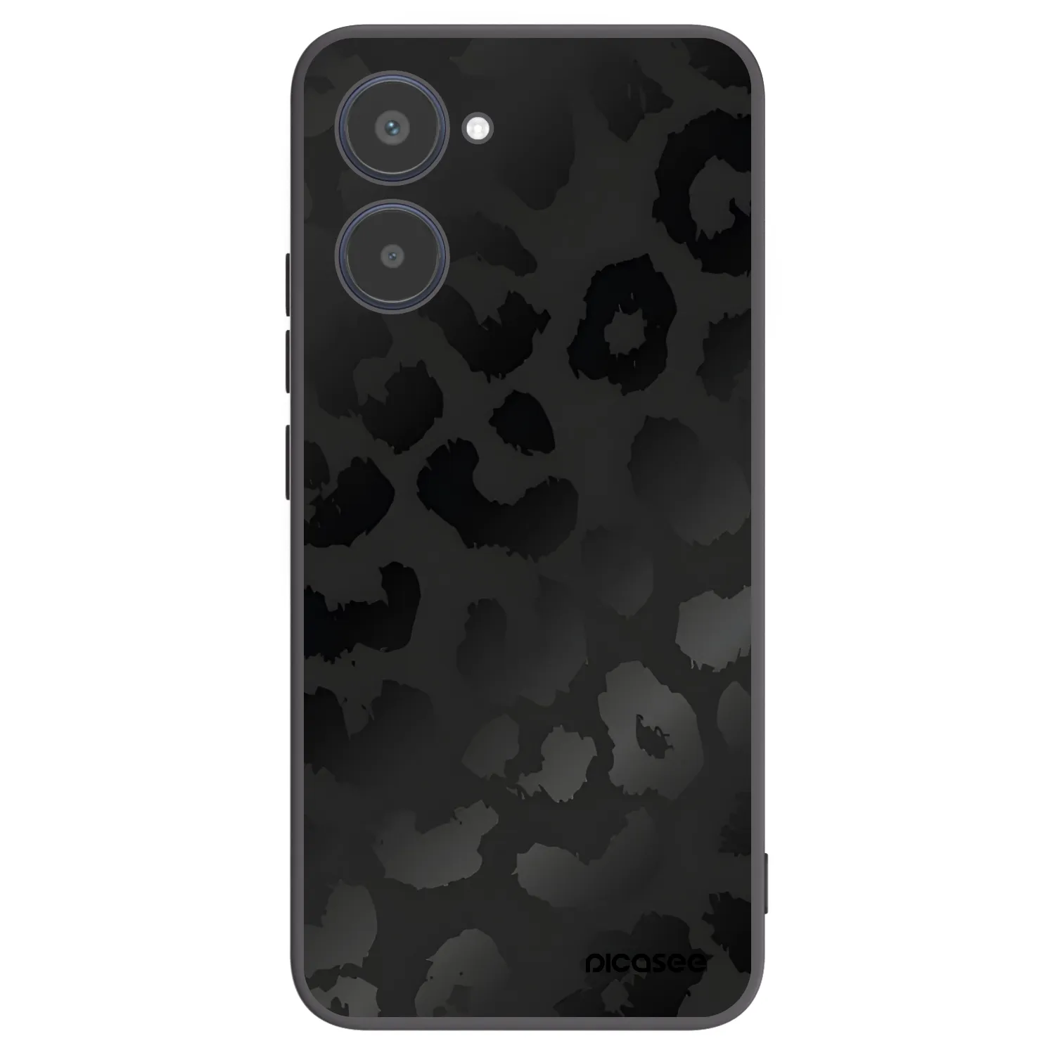 Picasee silikonový černý obal pro Realme 10 4G - Midnight Leopard