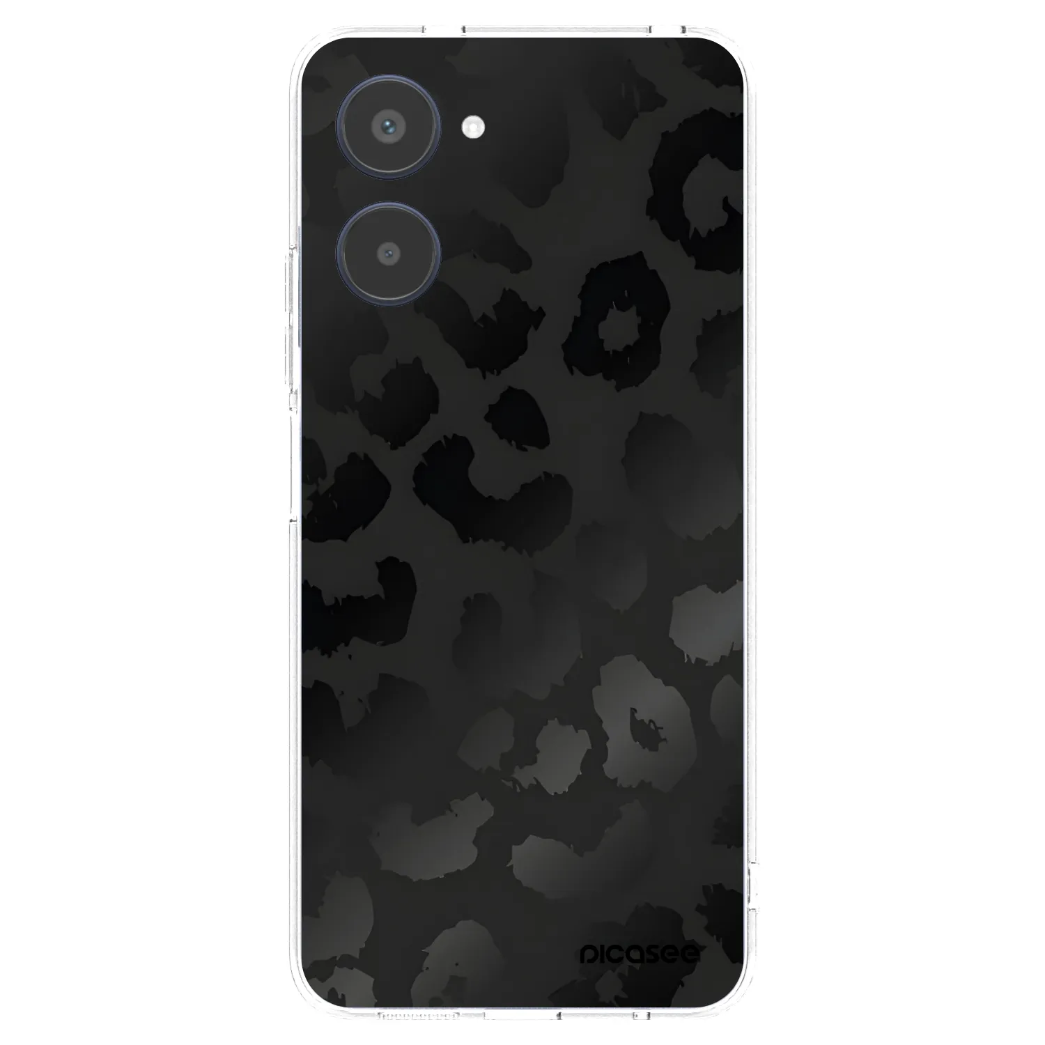 Picasee silikonový průhledný obal pro Realme 10 4G - Midnight Leopard