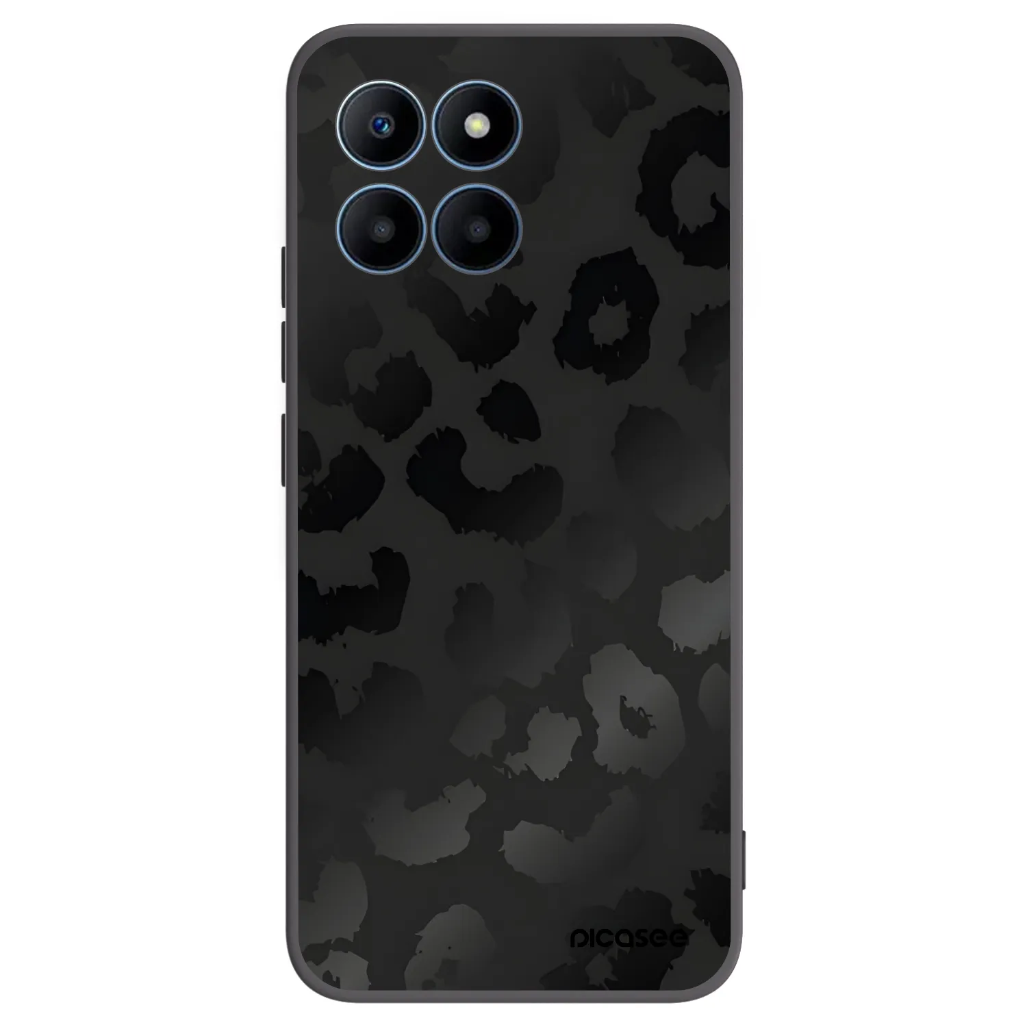 Picasee silikonový černý obal pro Honor 70 Lite - Midnight Leopard