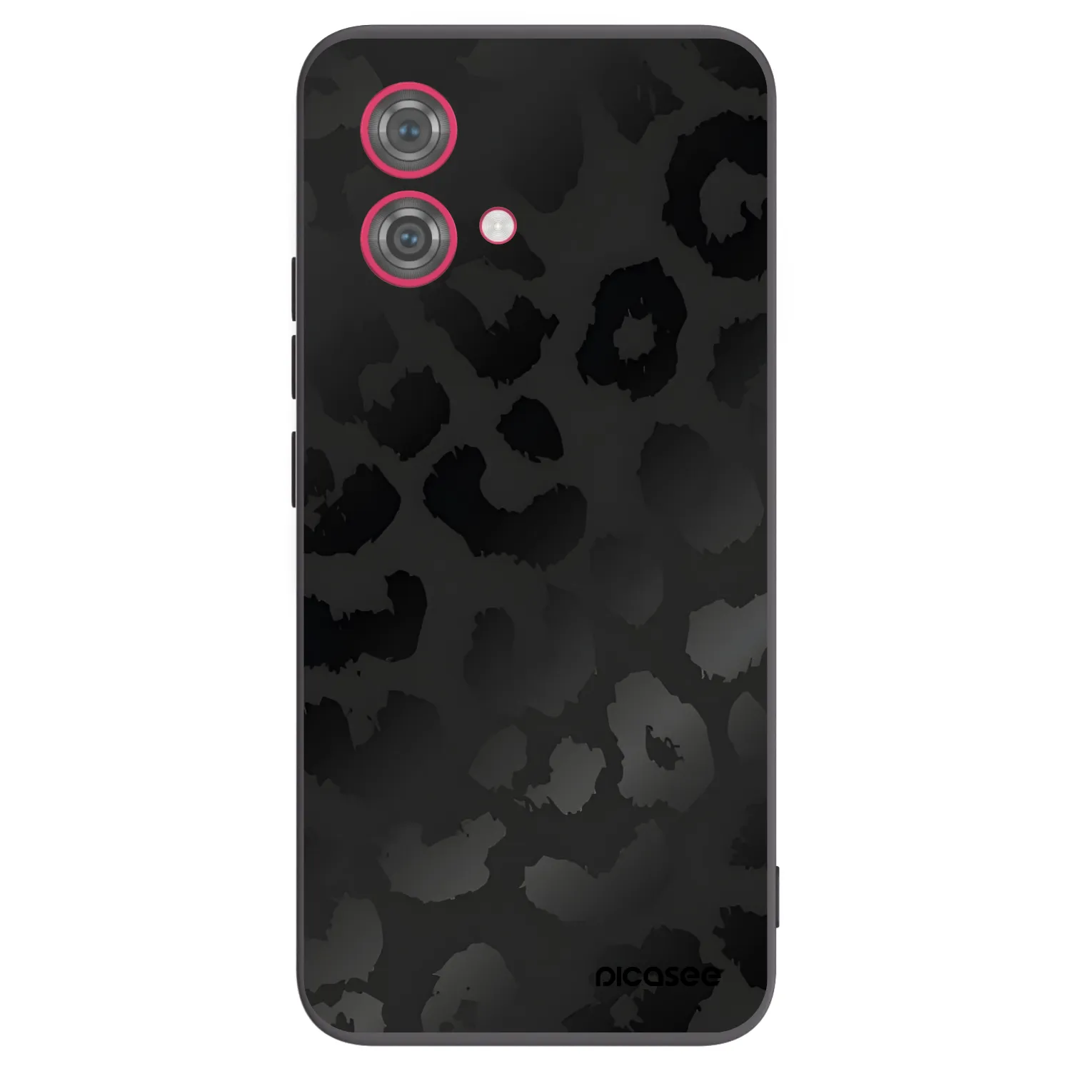 Picasee silikonový černý obal pro Motorola Moto G84 5G - Midnight Leopard