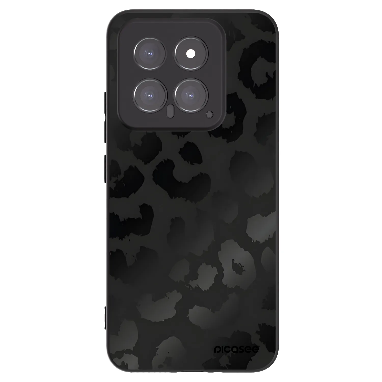 Picasee silikonový černý obal pro Xiaomi 14 - Midnight Leopard