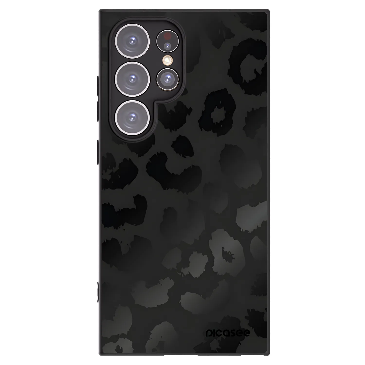 Picasee silikonový černý obal pro Samsung Galaxy S24 Ultra S928B 5G - Midnight Leopard