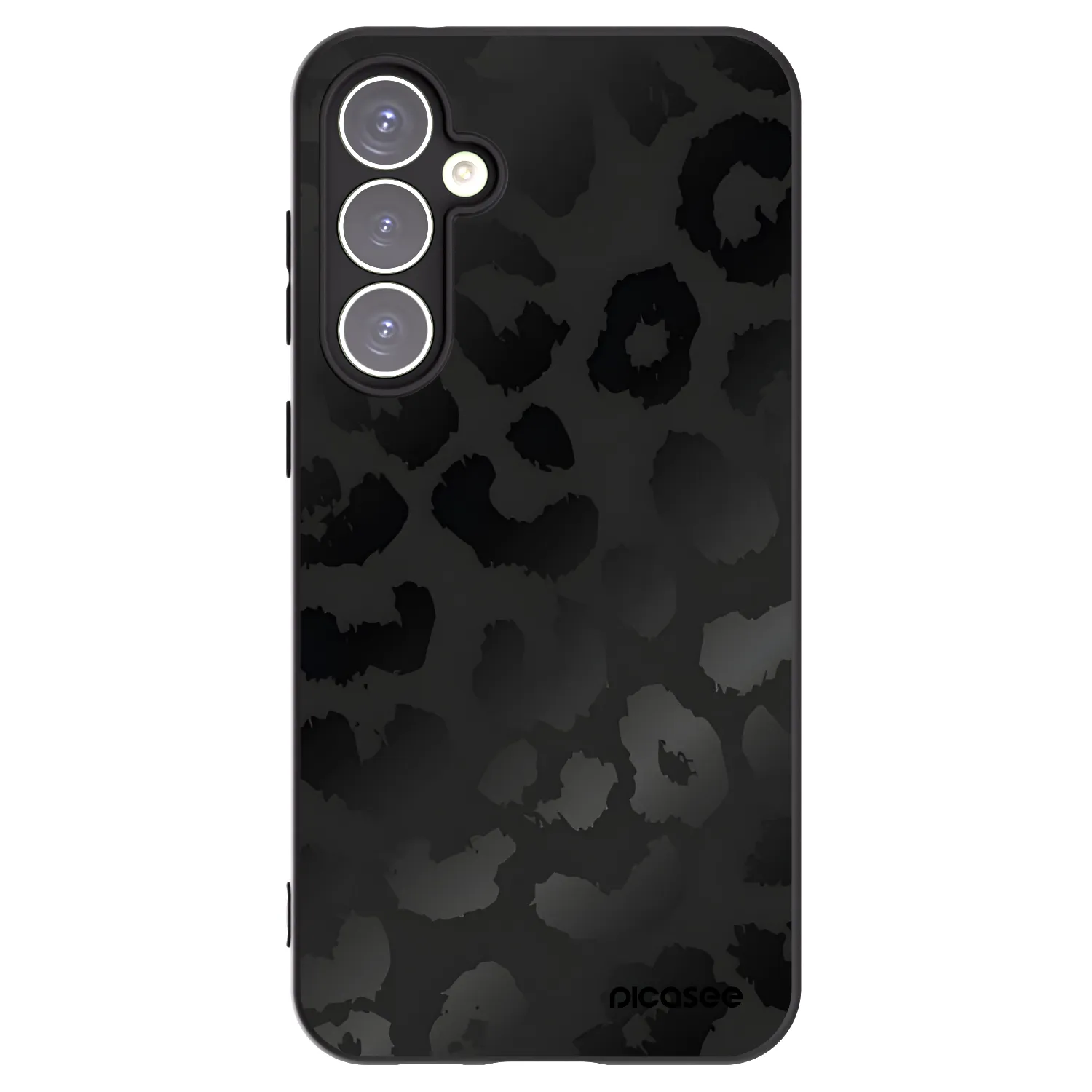 Picasee silikonový černý obal pro Samsung Galaxy S23 FE S711B - Midnight Leopard