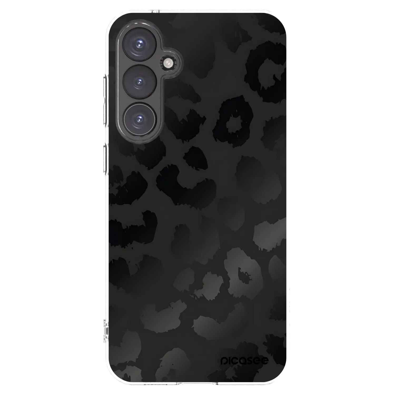 Picasee silikonový průhledný obal pro Samsung Galaxy S23 FE S711B - Midnight Leopard