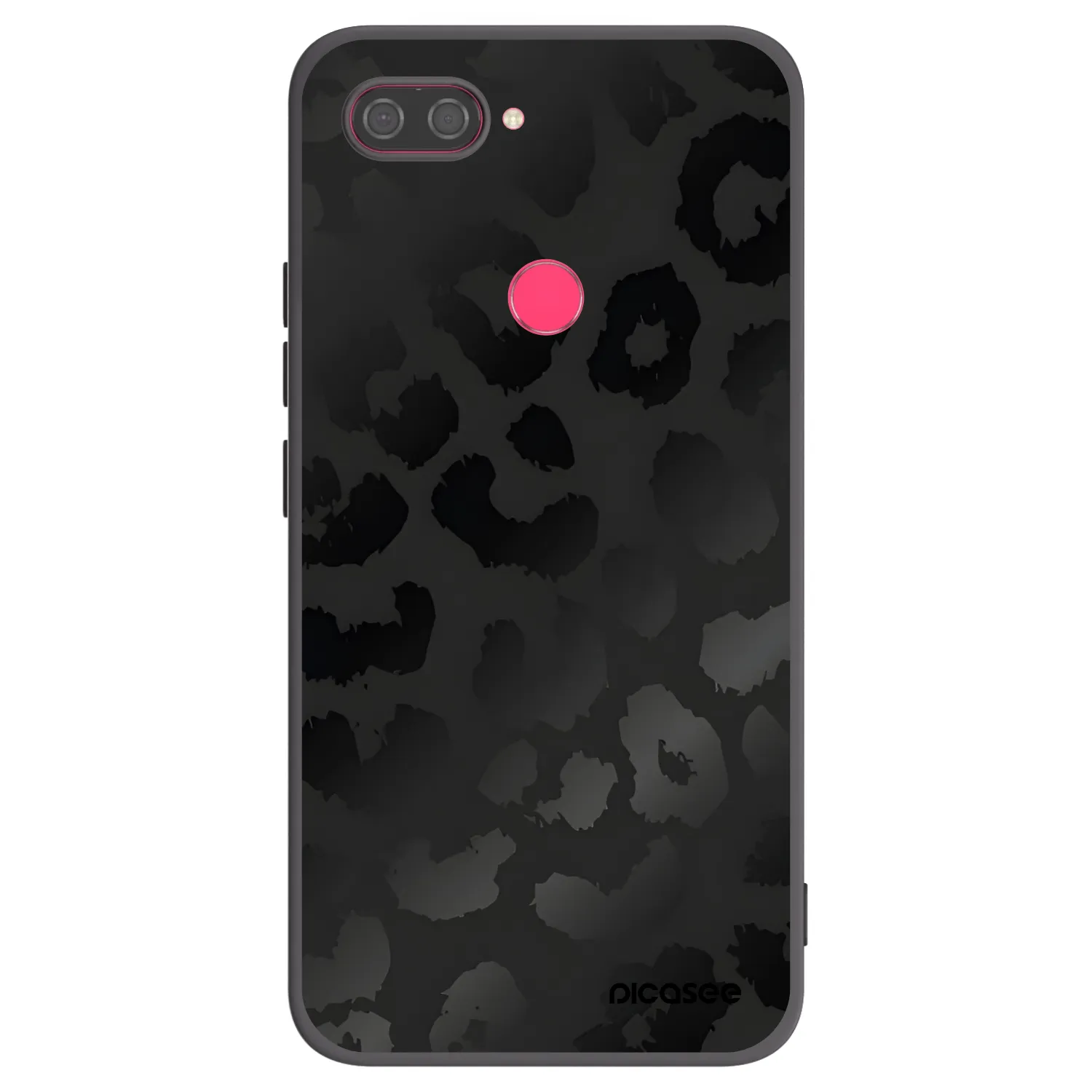 Picasee silikonový černý obal pro Xiaomi Mi 8 Lite - Midnight Leopard