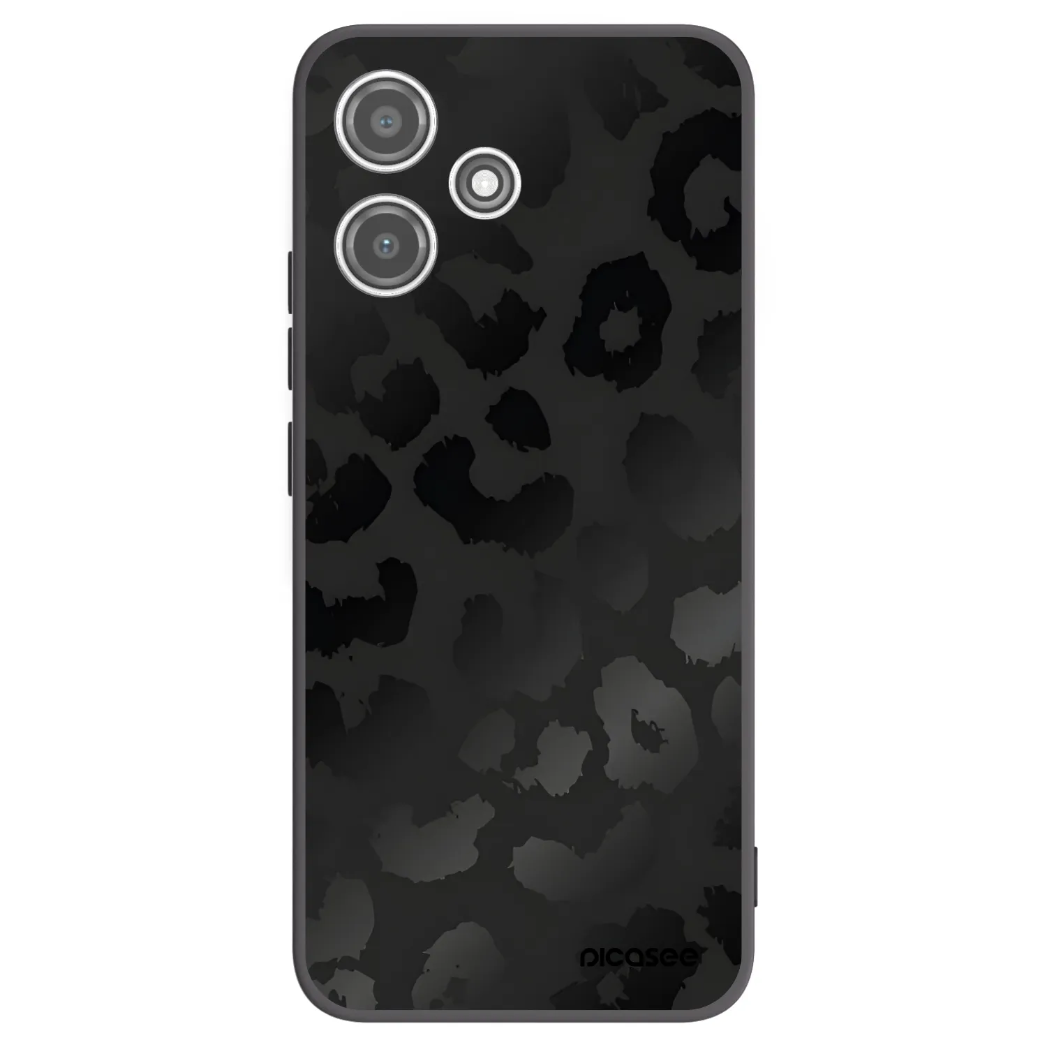 Picasee silikonový černý obal pro Xiaomi Redmi 12 5G - Midnight Leopard
