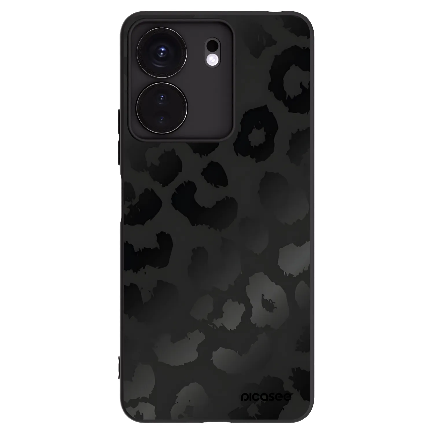 Picasee silikonový černý obal pro Xiaomi Redmi 13C 4G - Midnight Leopard