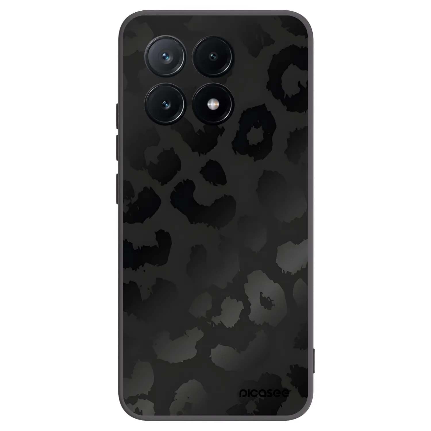 Picasee silikonový černý obal pro Xiaomi Poco X6 Pro - Midnight Leopard