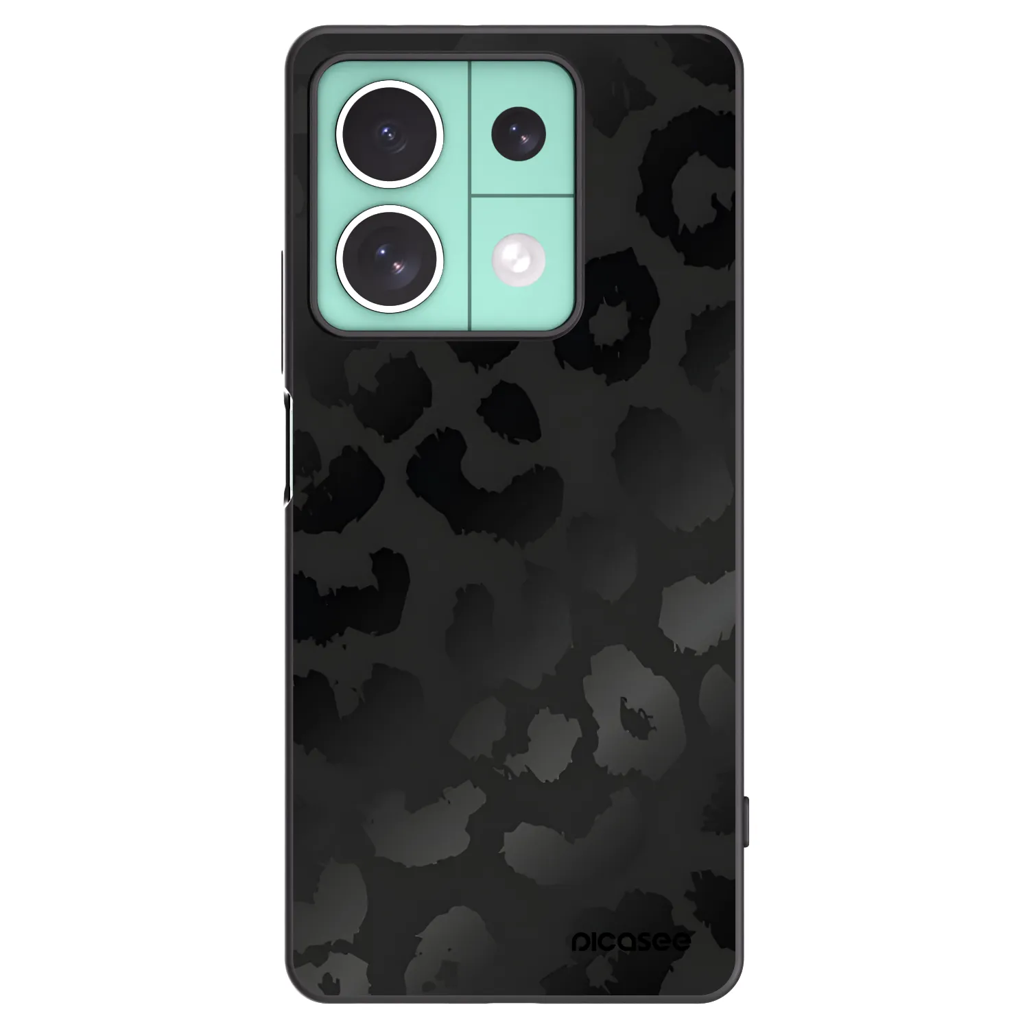 Picasee silikonový černý obal pro Xiaomi Redmi Note 13 5G - Midnight Leopard
