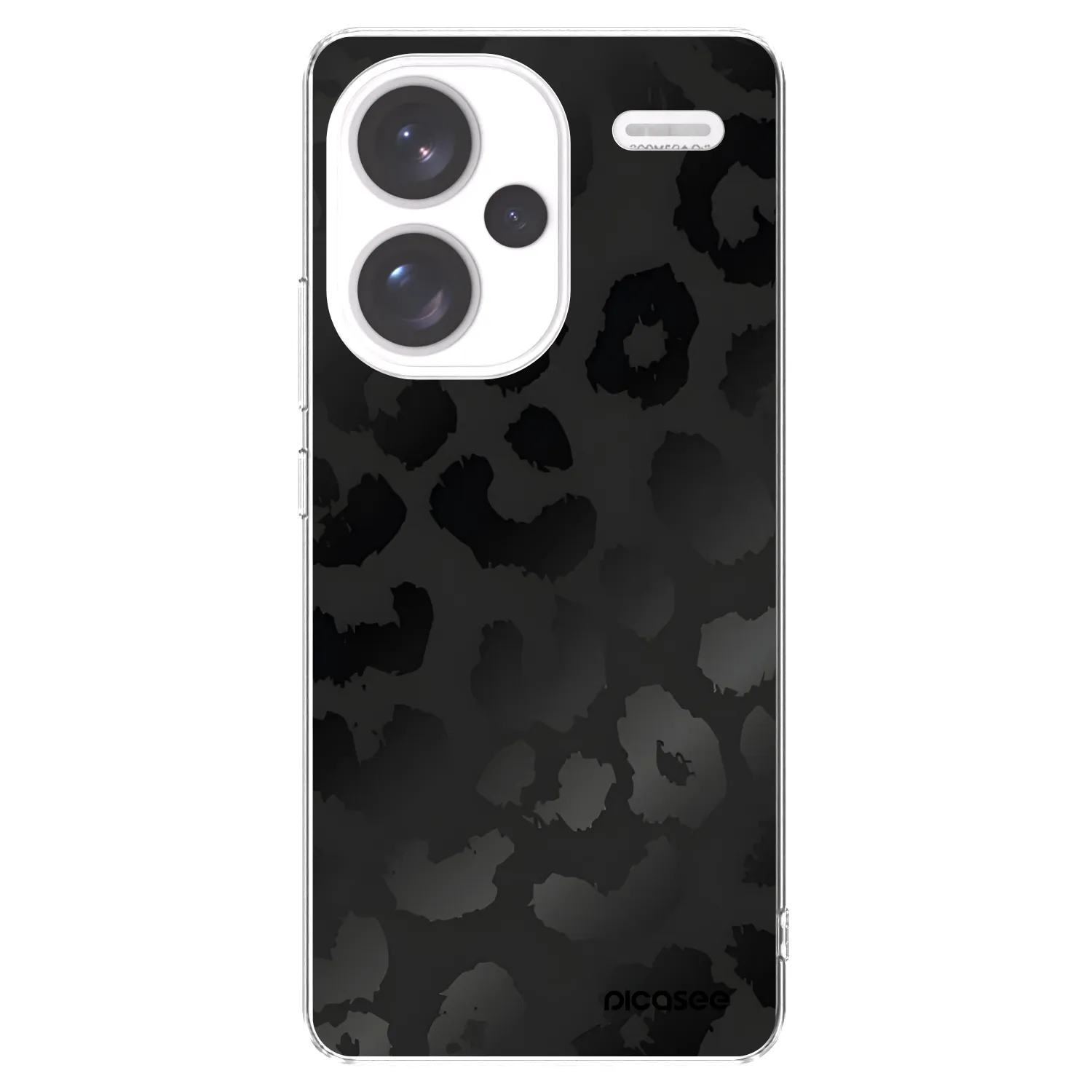 Picasee silikonový průhledný obal pro Xiaomi Redmi Note 13 Pro+ 5G - Midnight Leopard