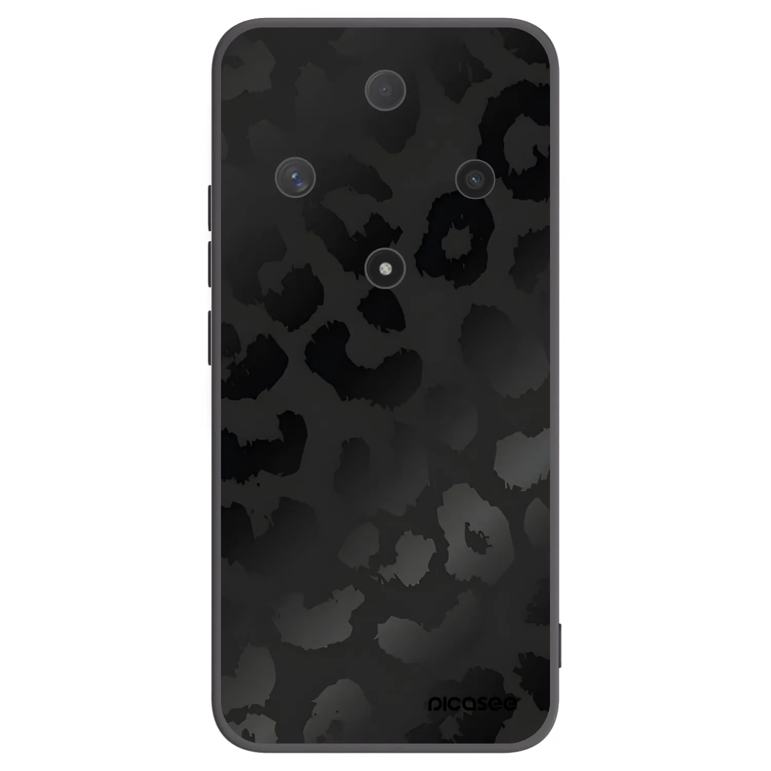 Picasee silikonový černý obal pro Honor Magic6 Lite 5G - Midnight Leopard